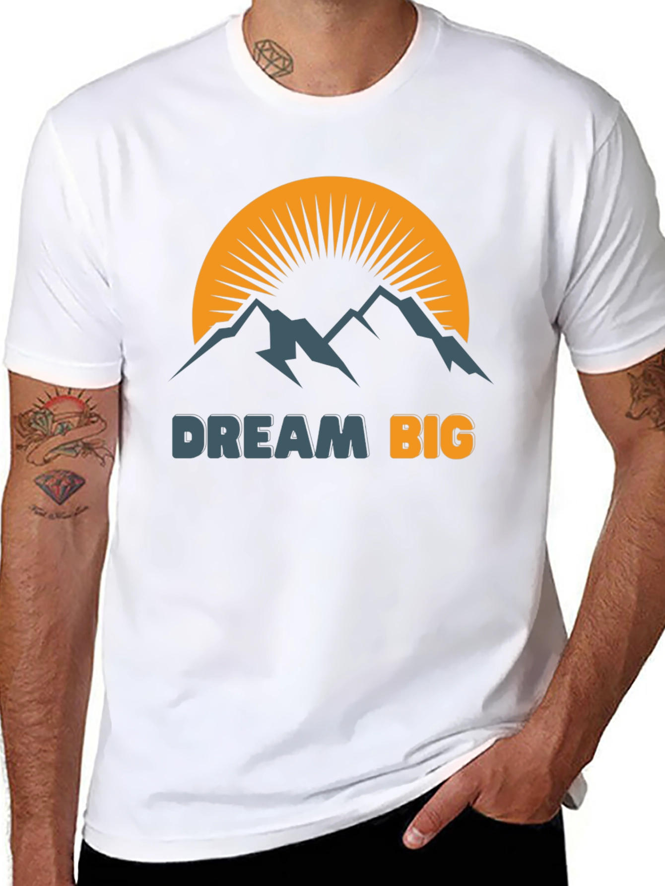Dream Big Graphic Tee - Mens Black T-Shirt