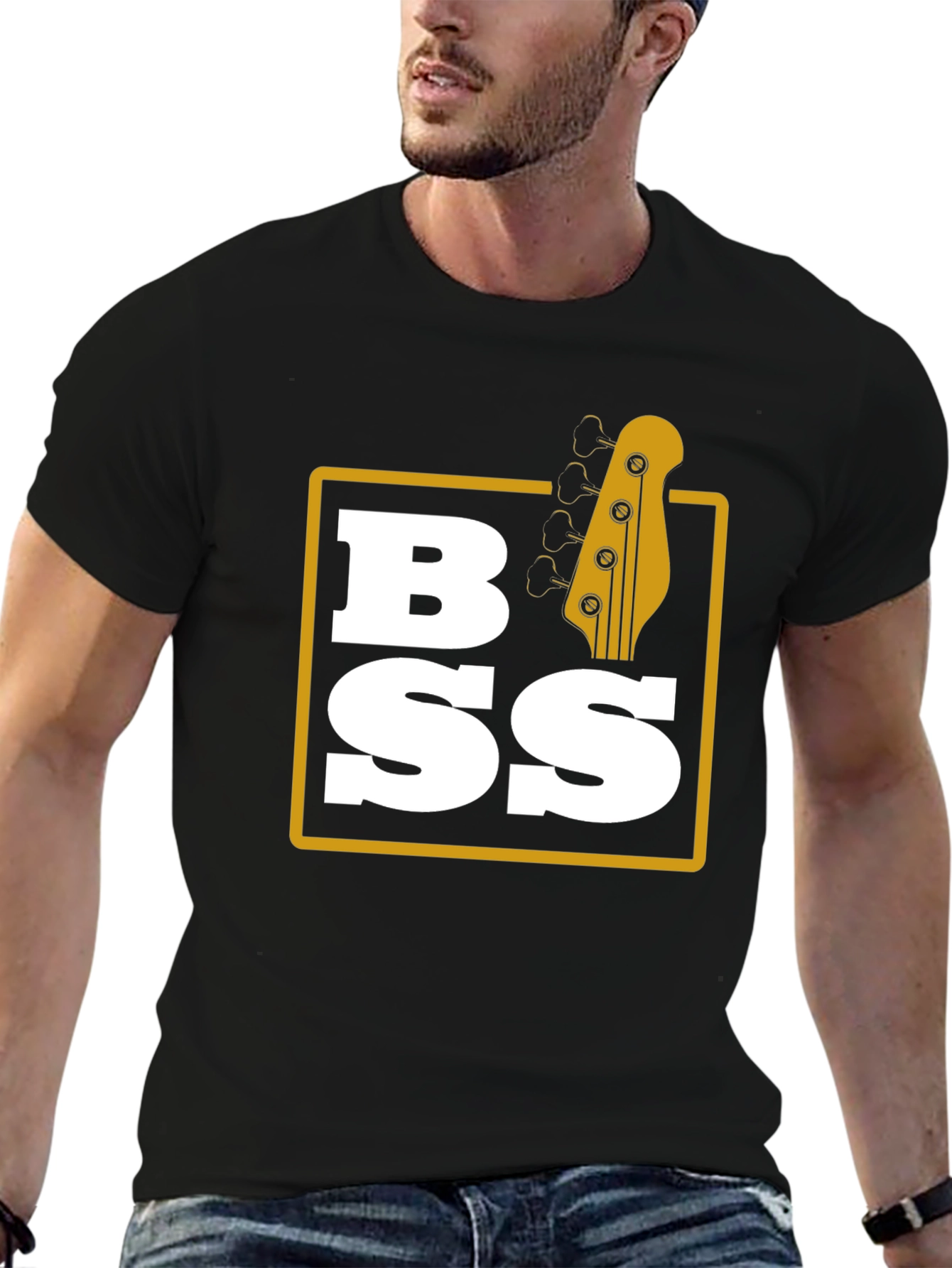 Bass Guitar Graphic Tee - Music Lover T-Shirt