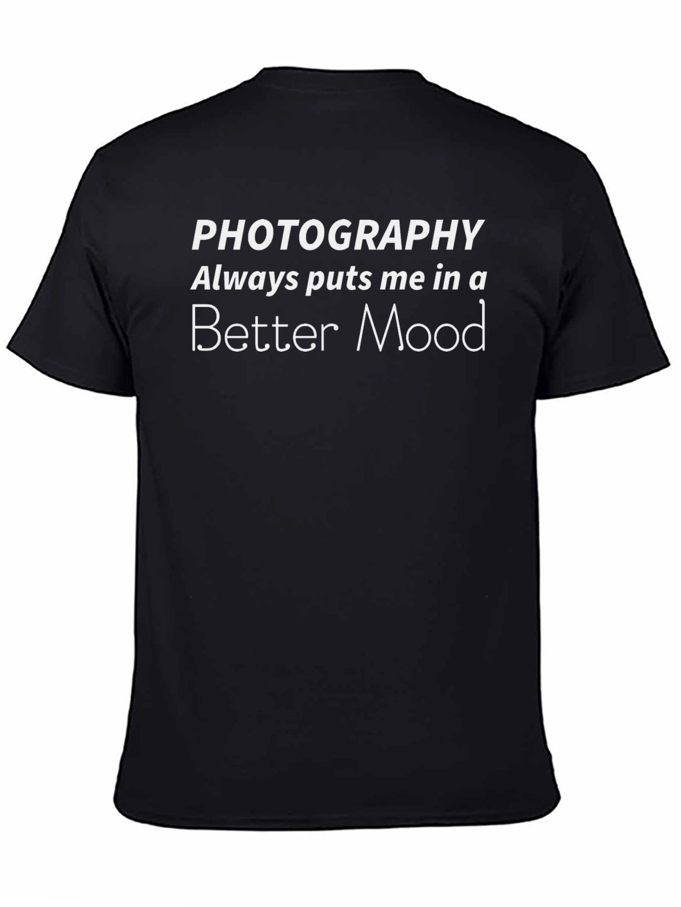 Photography Mood Black T-Shirt