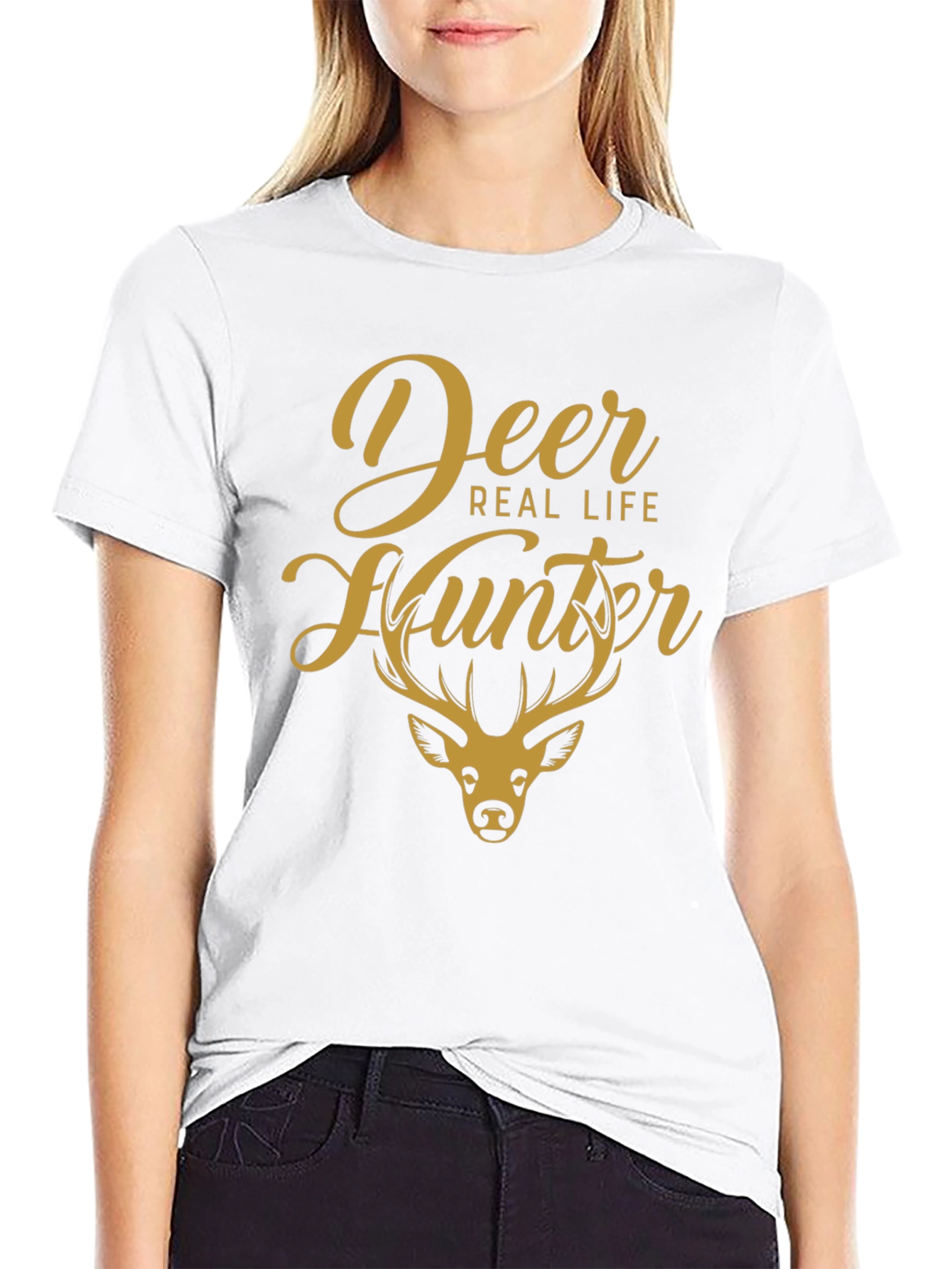 Deer Real Life Hunter Graphic T-Shirt
