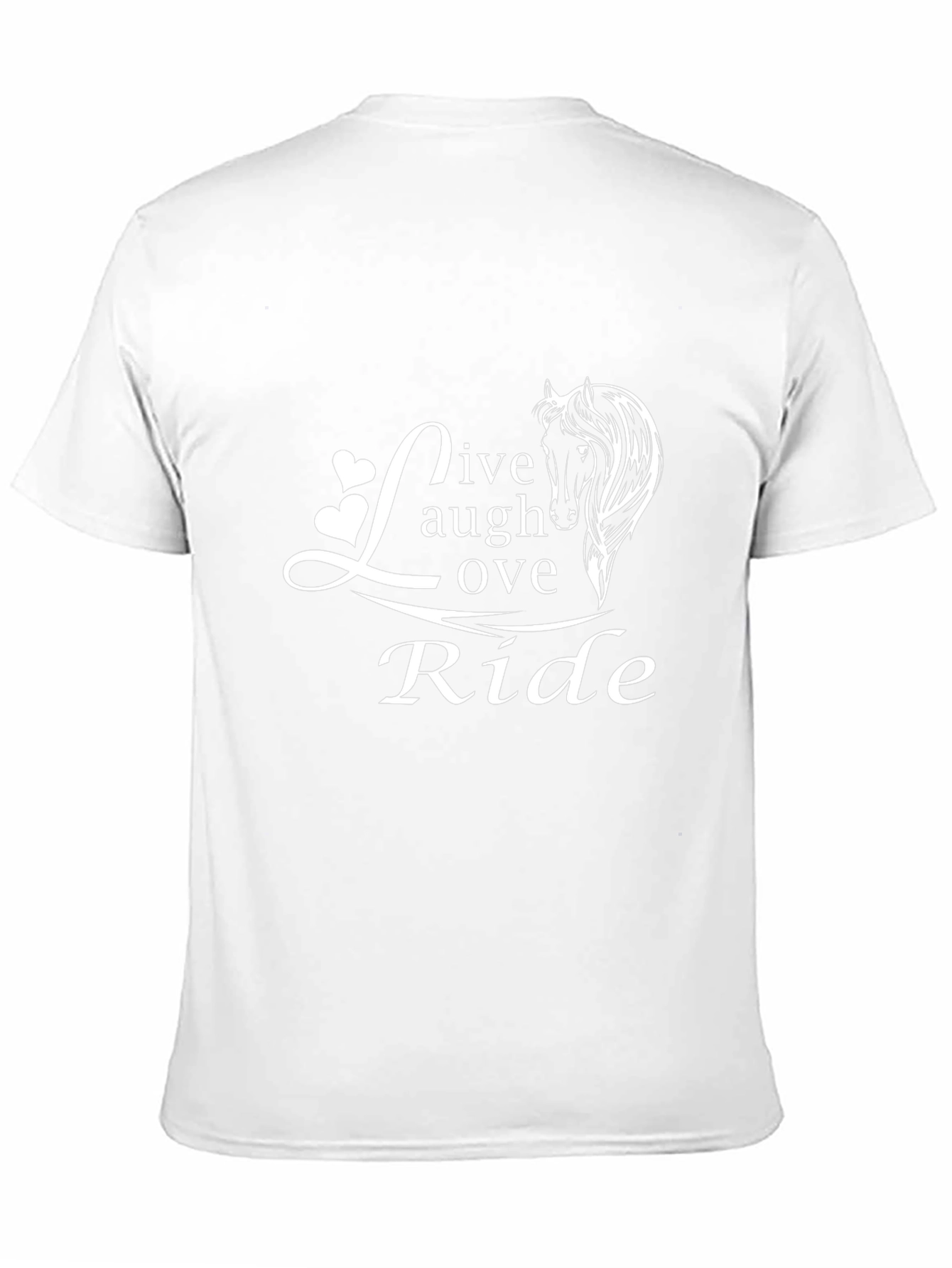 Live Laugh Love Ride Black T-Shirt