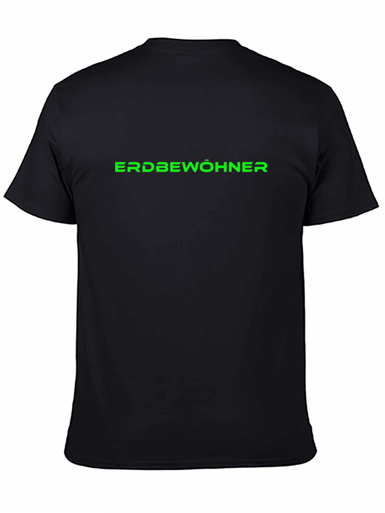 ERDBEWOHNER Graphic Tee - Black Cotton T-Shirt