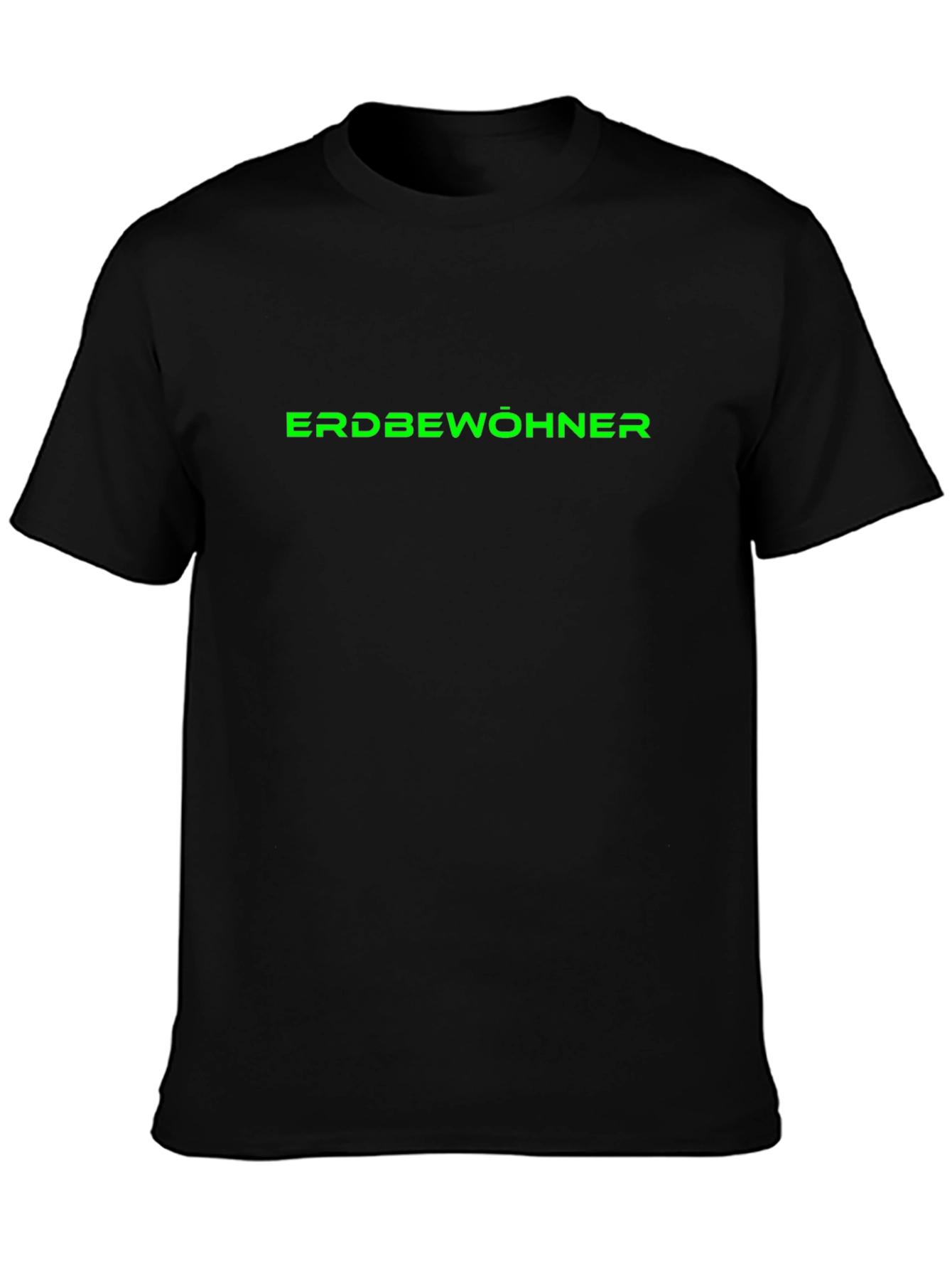 ERDBEWOHNER Graphic Tee - Black Cotton T-Shirt