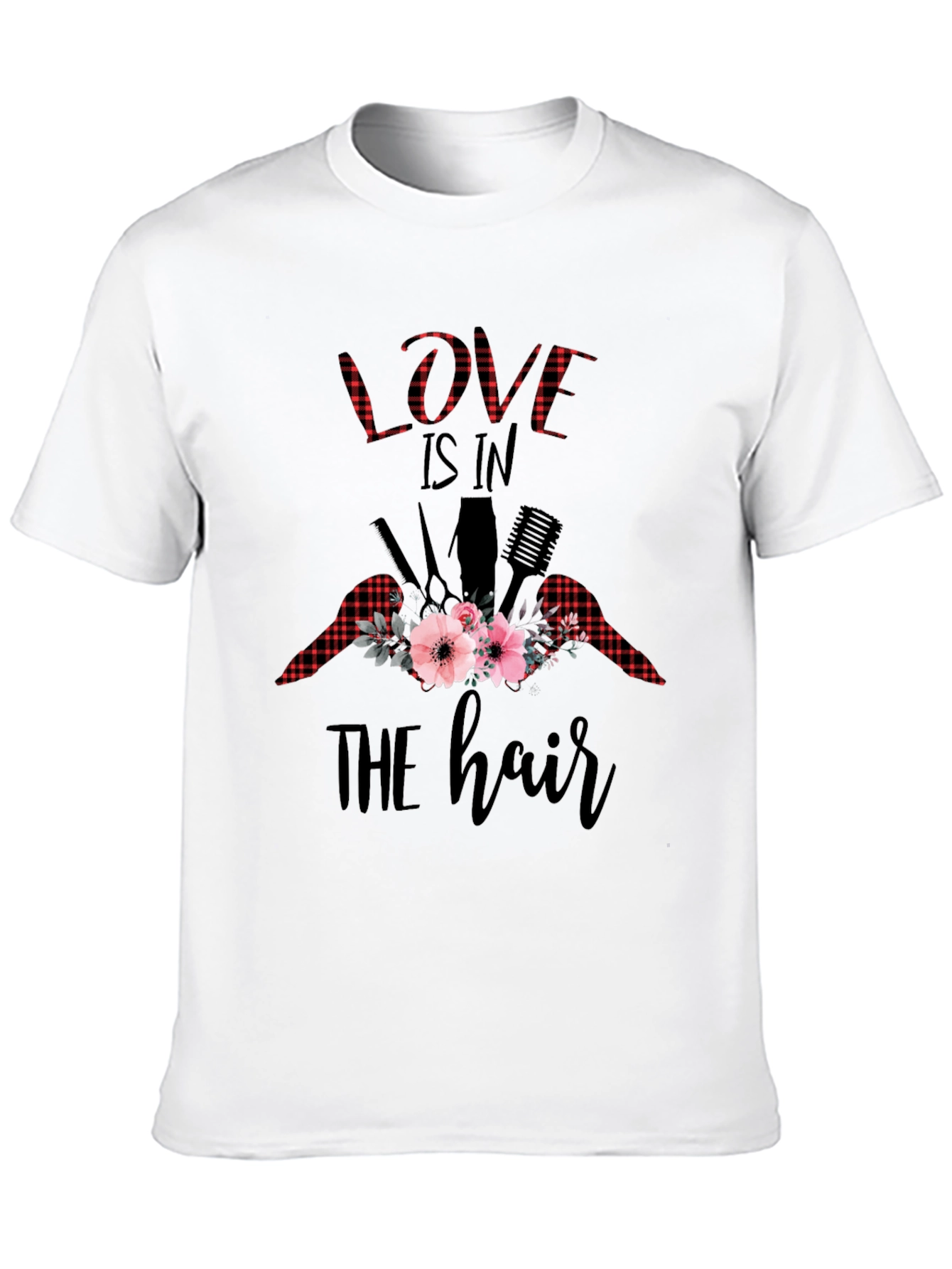 Love is in the Hair Stylish Graphic T-Shirt
