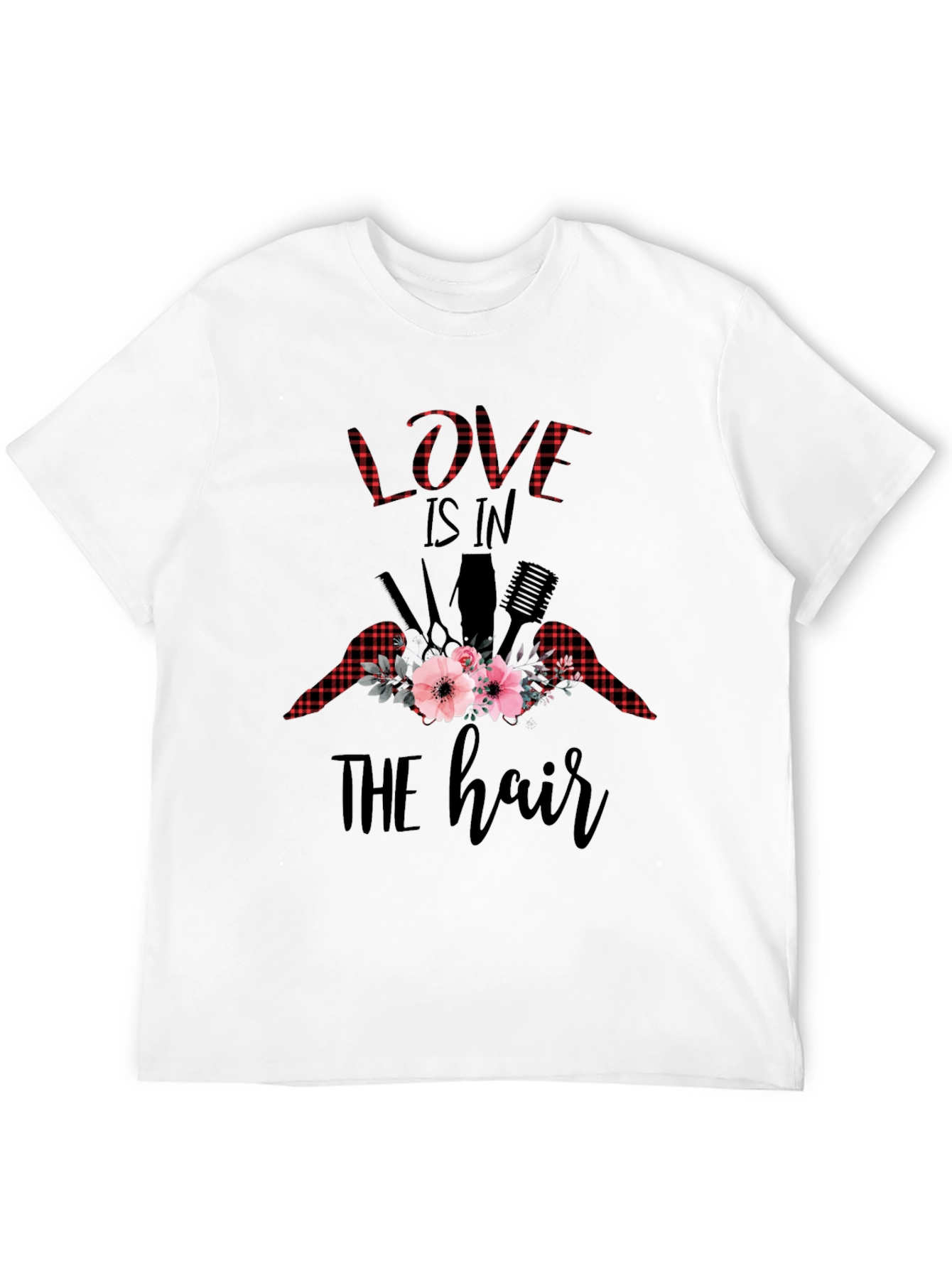 Love is in the Hair Stylish Graphic T-Shirt