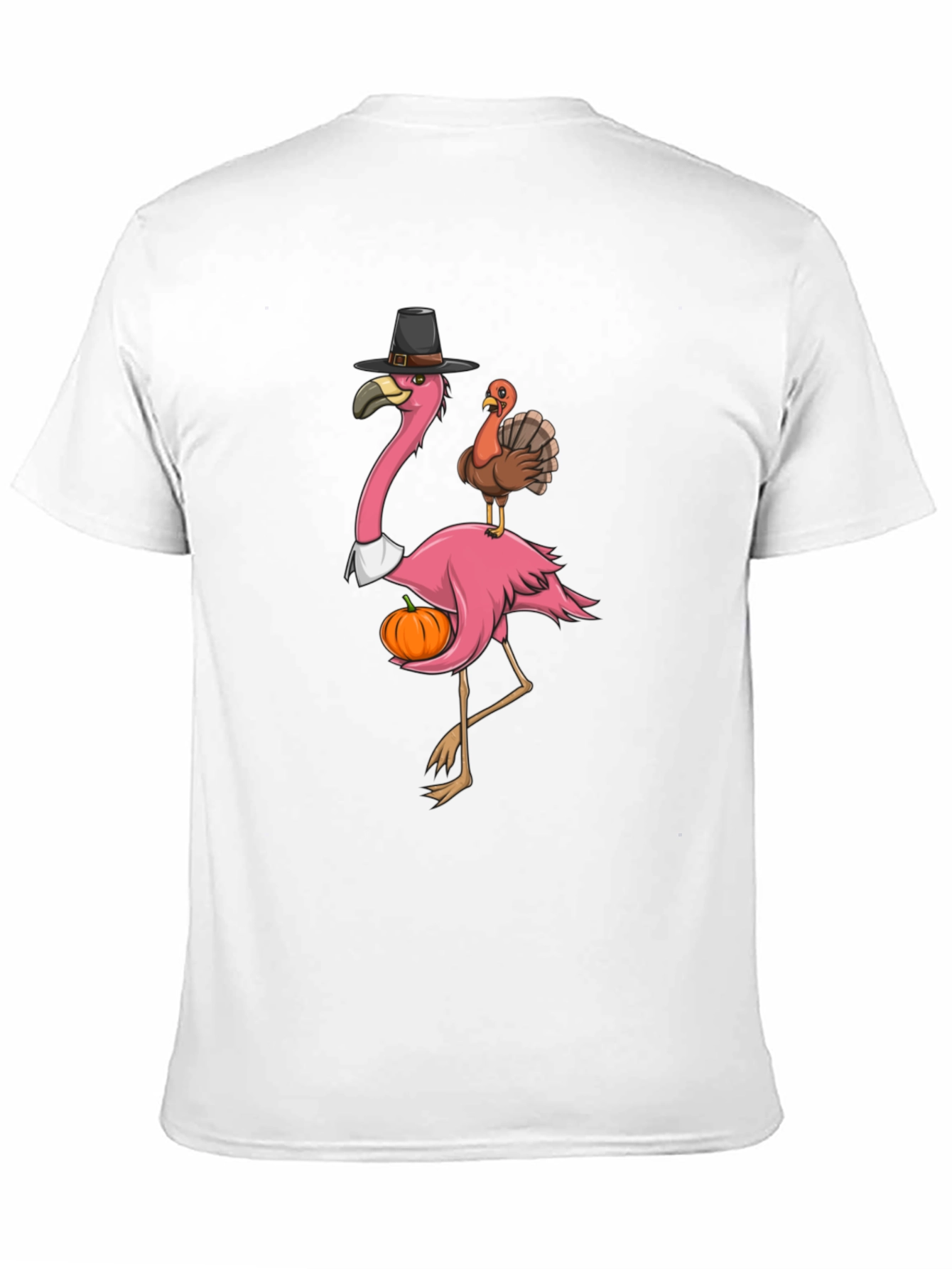 Festive Flamingo Thanksgiving T-Shirt
