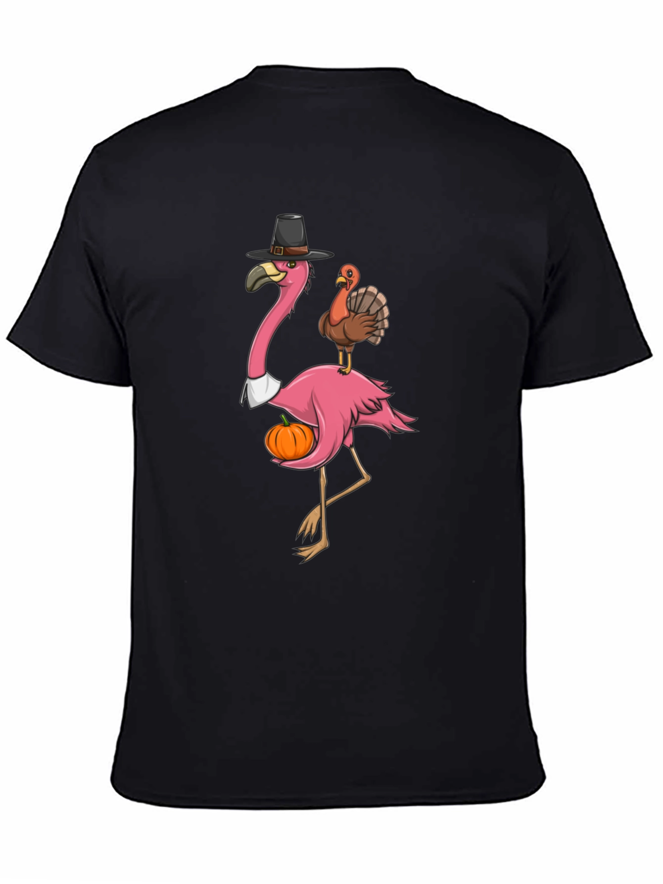 Festive Flamingo Thanksgiving T-Shirt