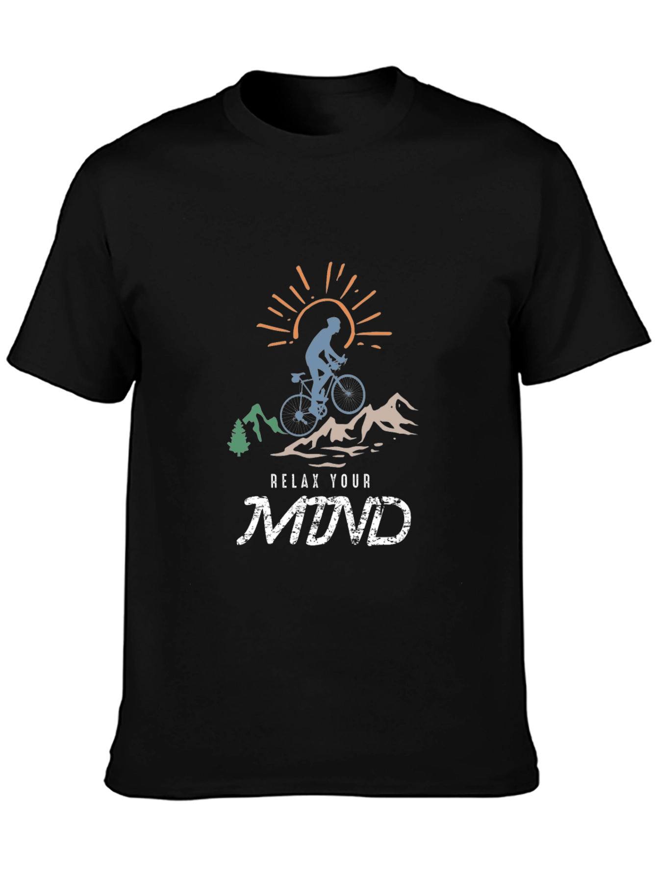 Relax Your Mind Mountain Biking T-Shirt