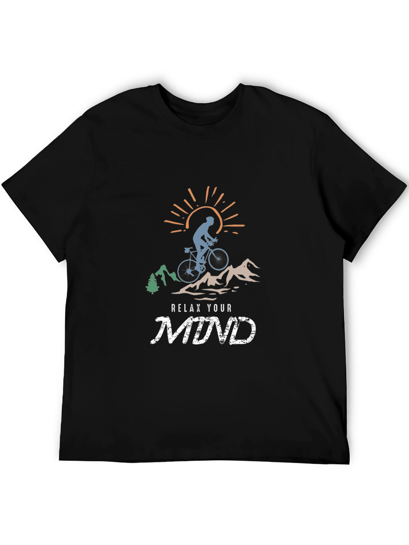 Relax Your Mind Mountain Biking T-Shirt