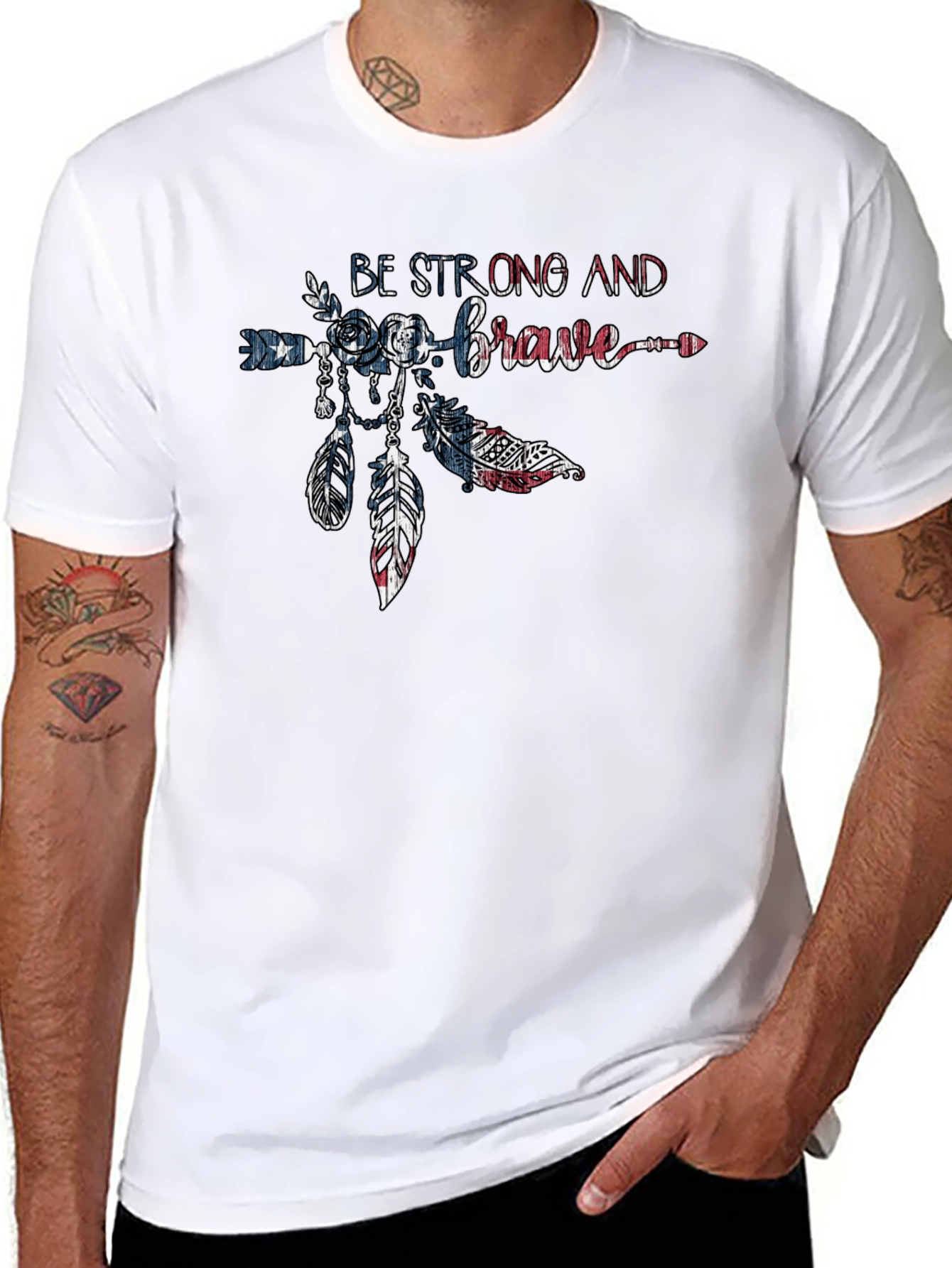 Be Strong and Brave Graphic T-Shirt