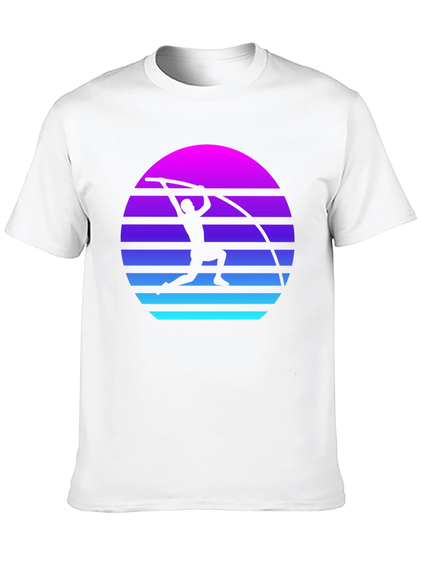 Retro Pole Vault Sunset Graphic Tee