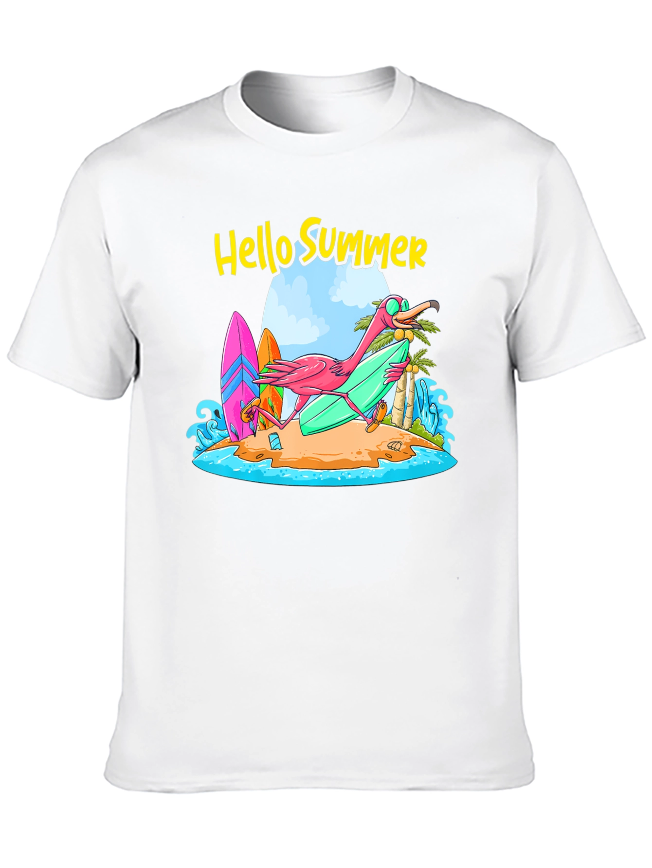 Hello Summer Flamingo T-Shirt