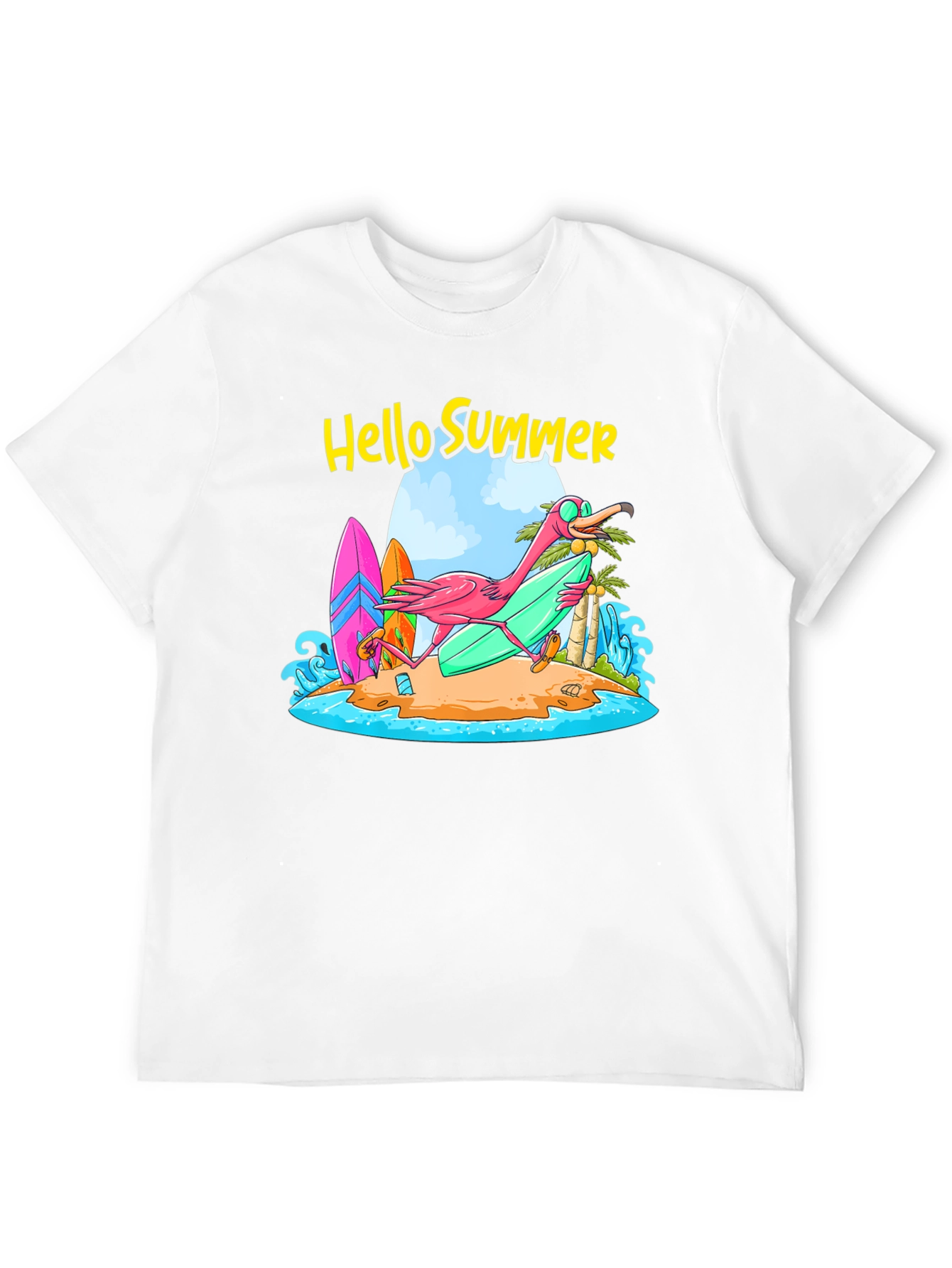 Hello Summer Flamingo T-Shirt