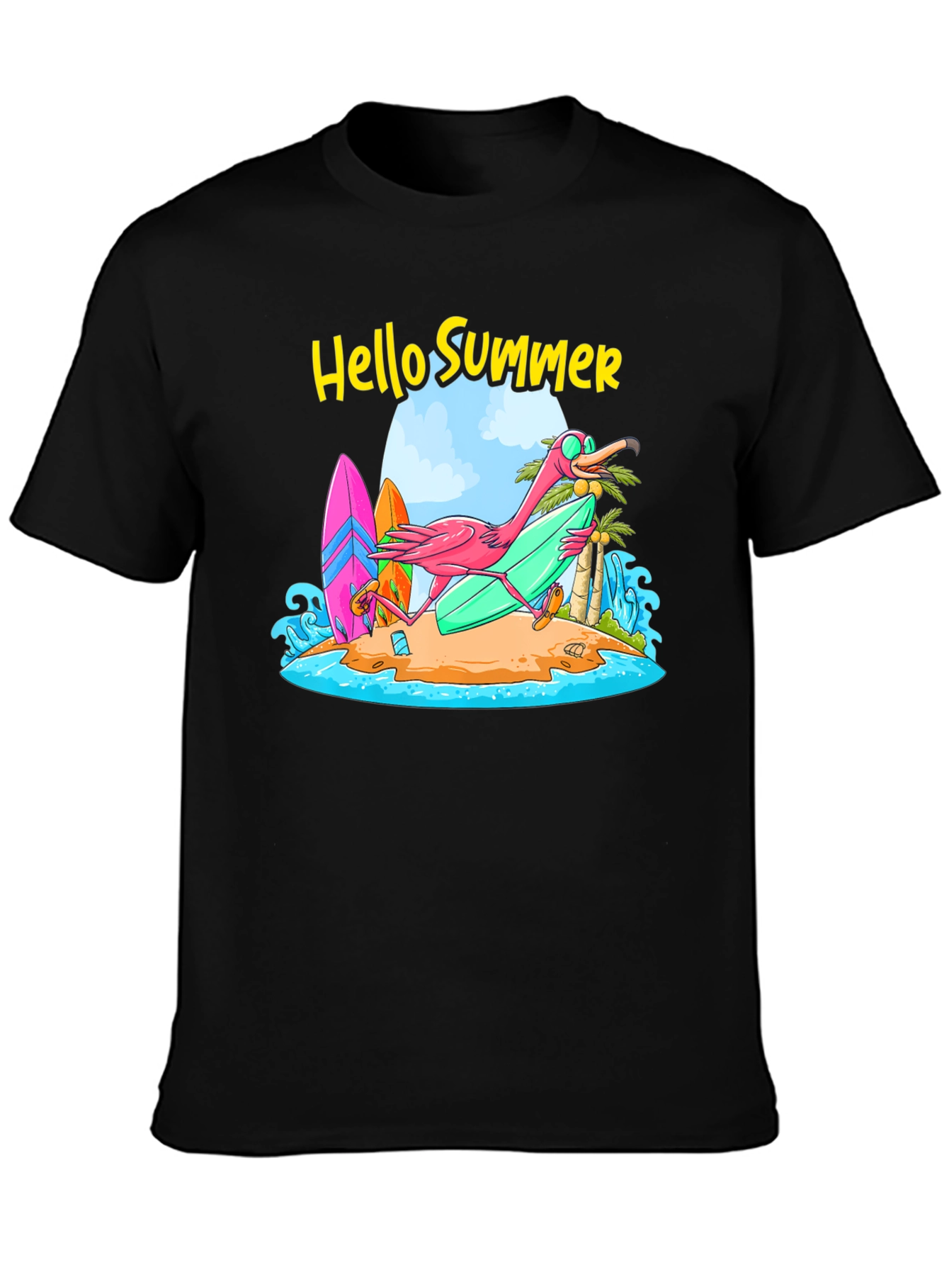 Hello Summer Flamingo T-Shirt