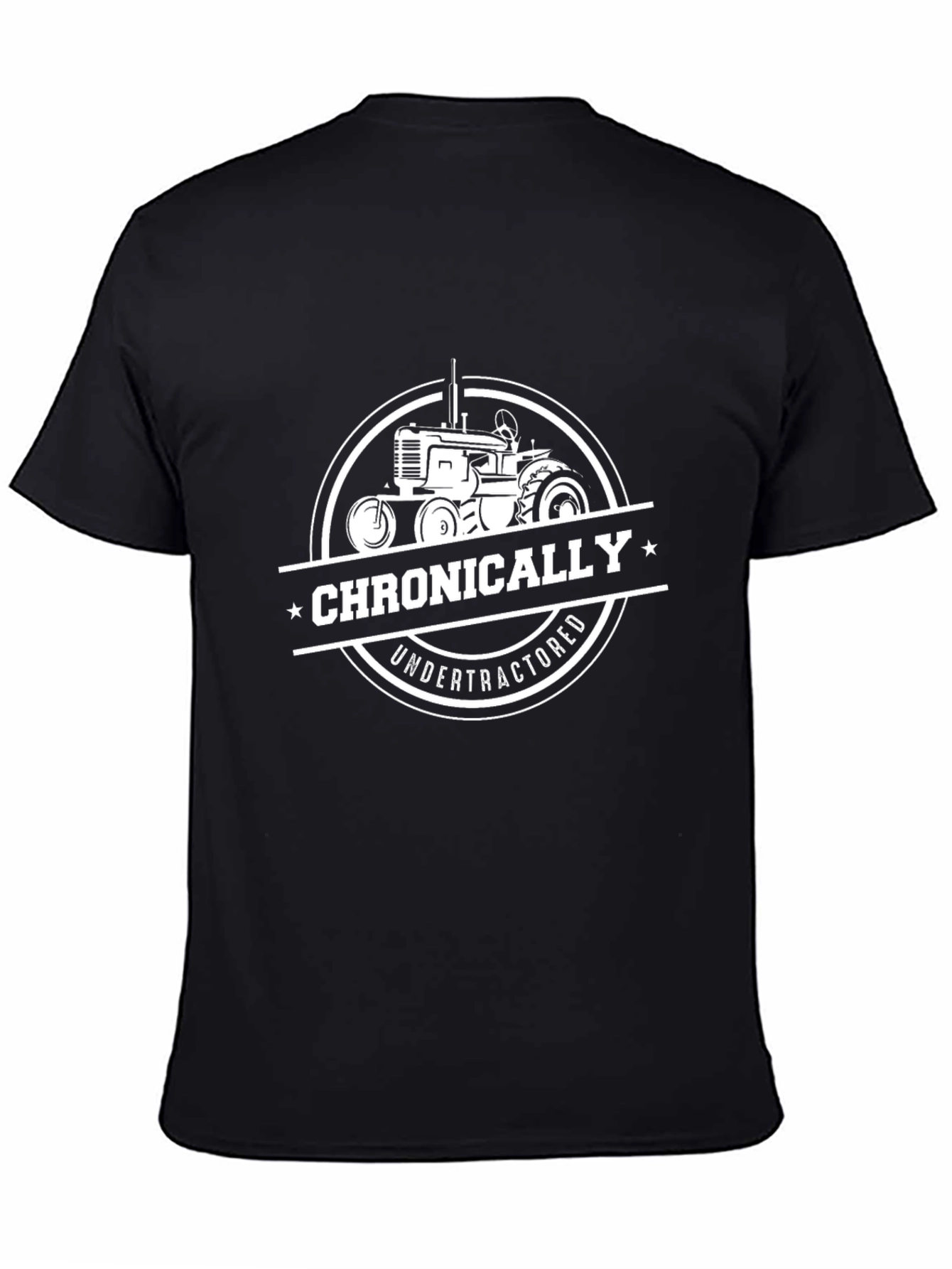 Chronically Undertractored Black T-Shirt