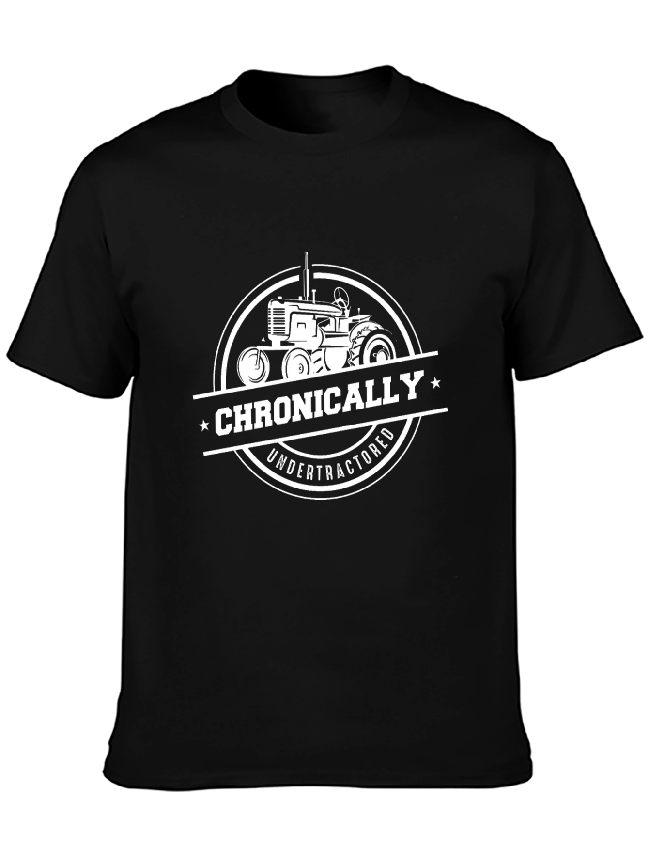 Chronically Undertractored Black T-Shirt