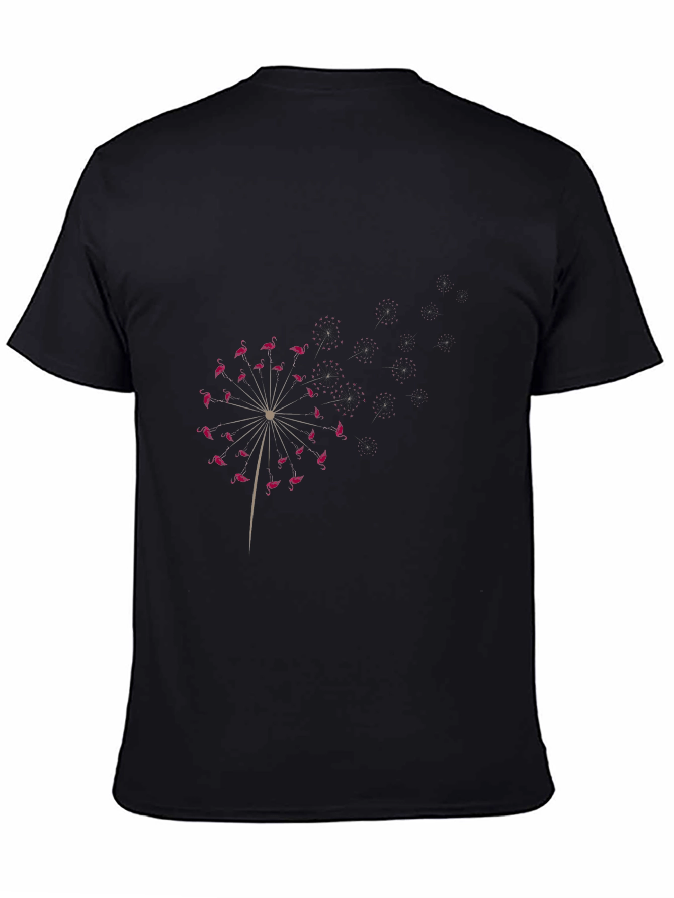 Flamingo Dandelion Graphic Tee