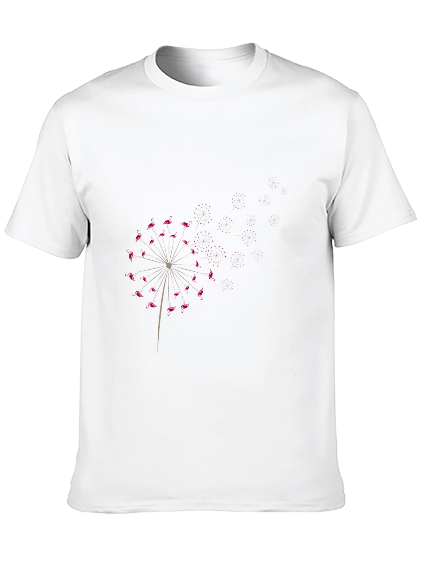Flamingo Dandelion Graphic Tee