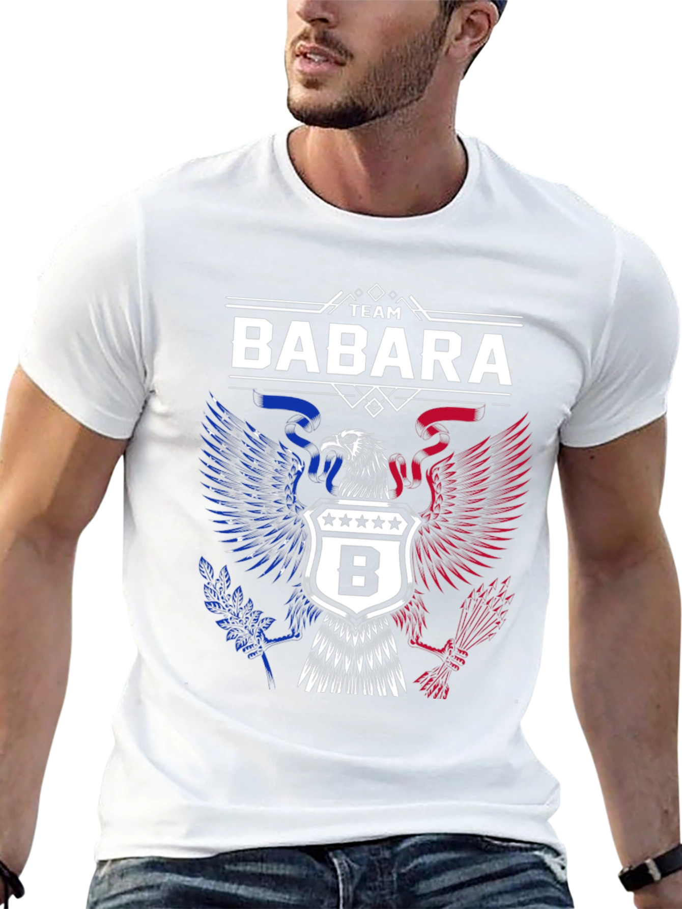 Team Babara Eagle Graphic Tee - Patriotic Style