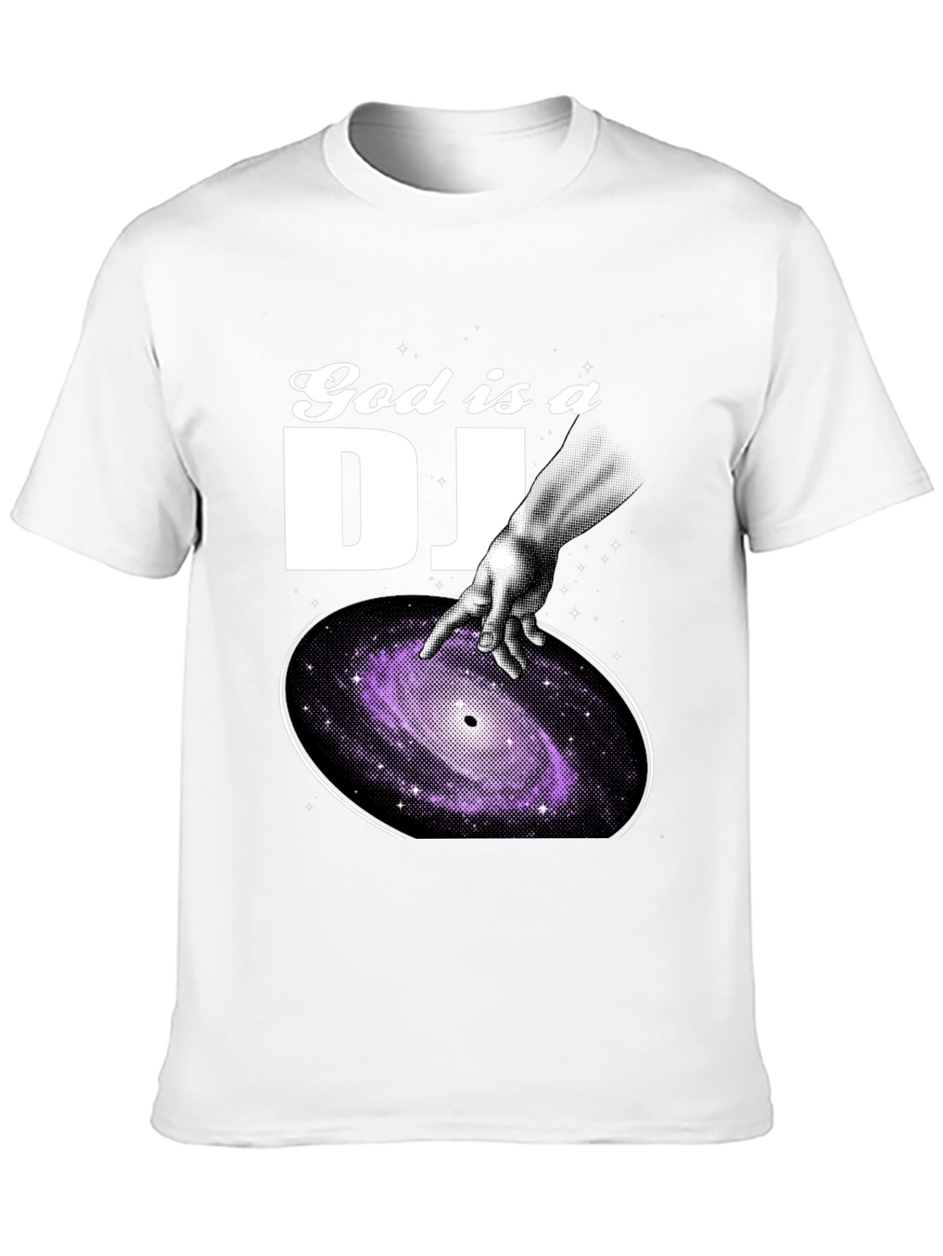 God is a DJ Graphic T-Shirt - Black