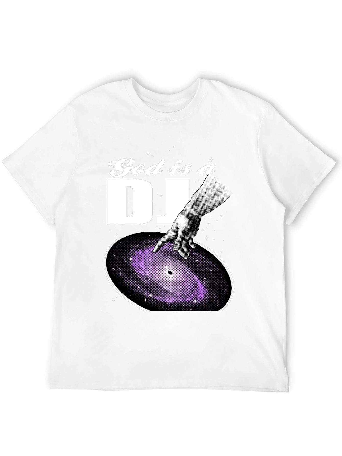 God is a DJ Graphic T-Shirt - Black