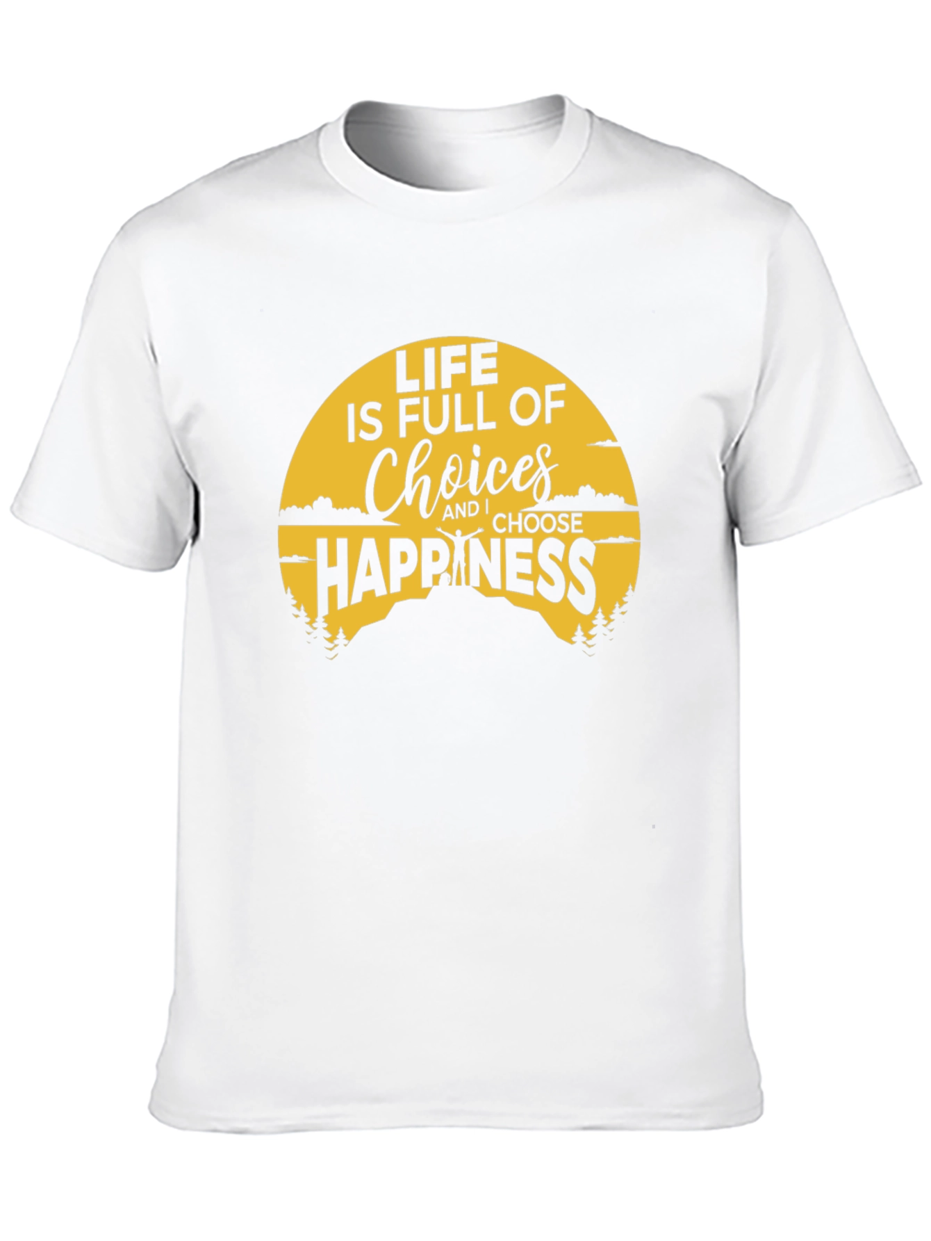 Life Choices Happiness Graphic Tee - Black