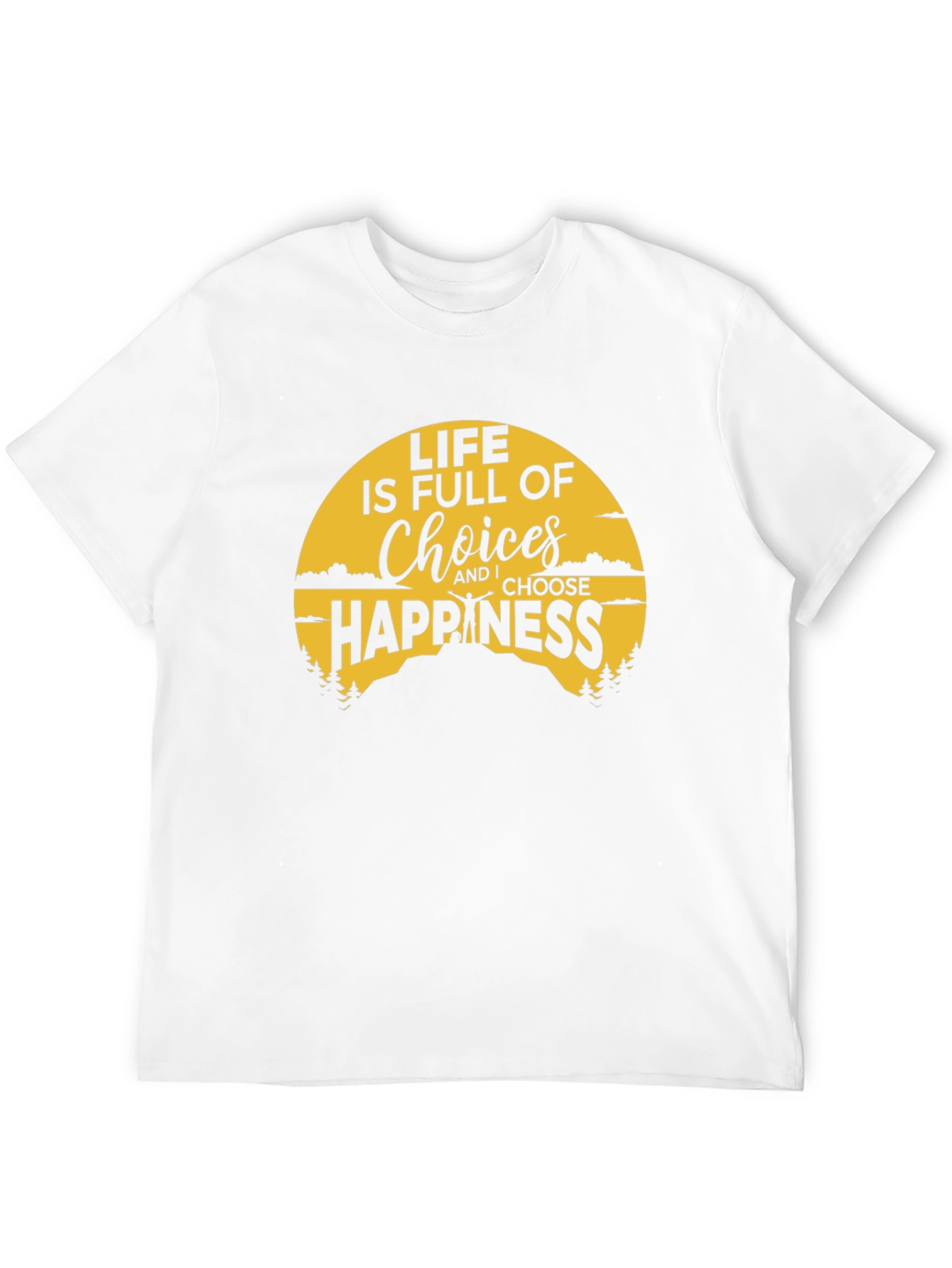 Life Choices Happiness Graphic Tee - Black