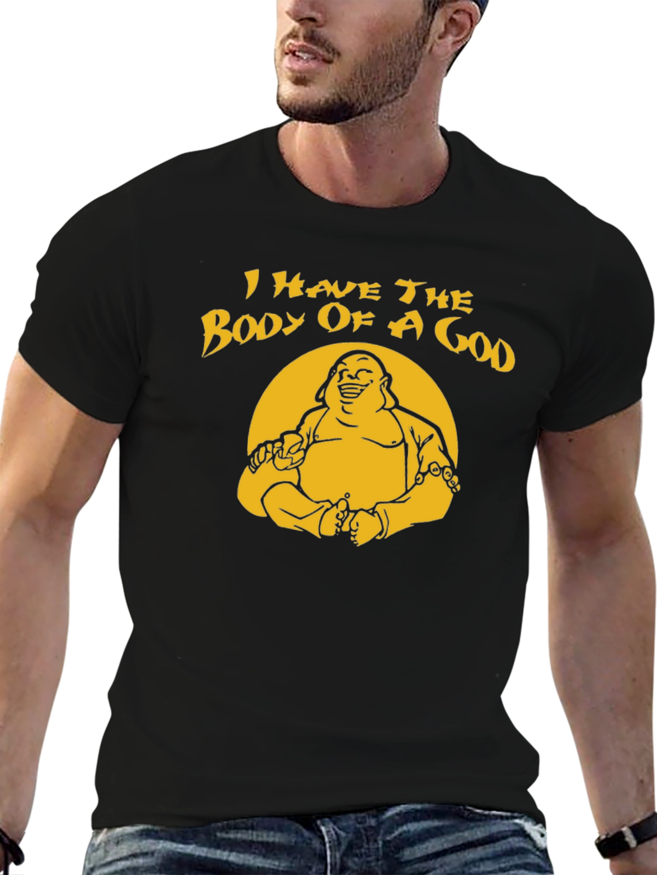 Funny Body of a God Graphic T-Shirt