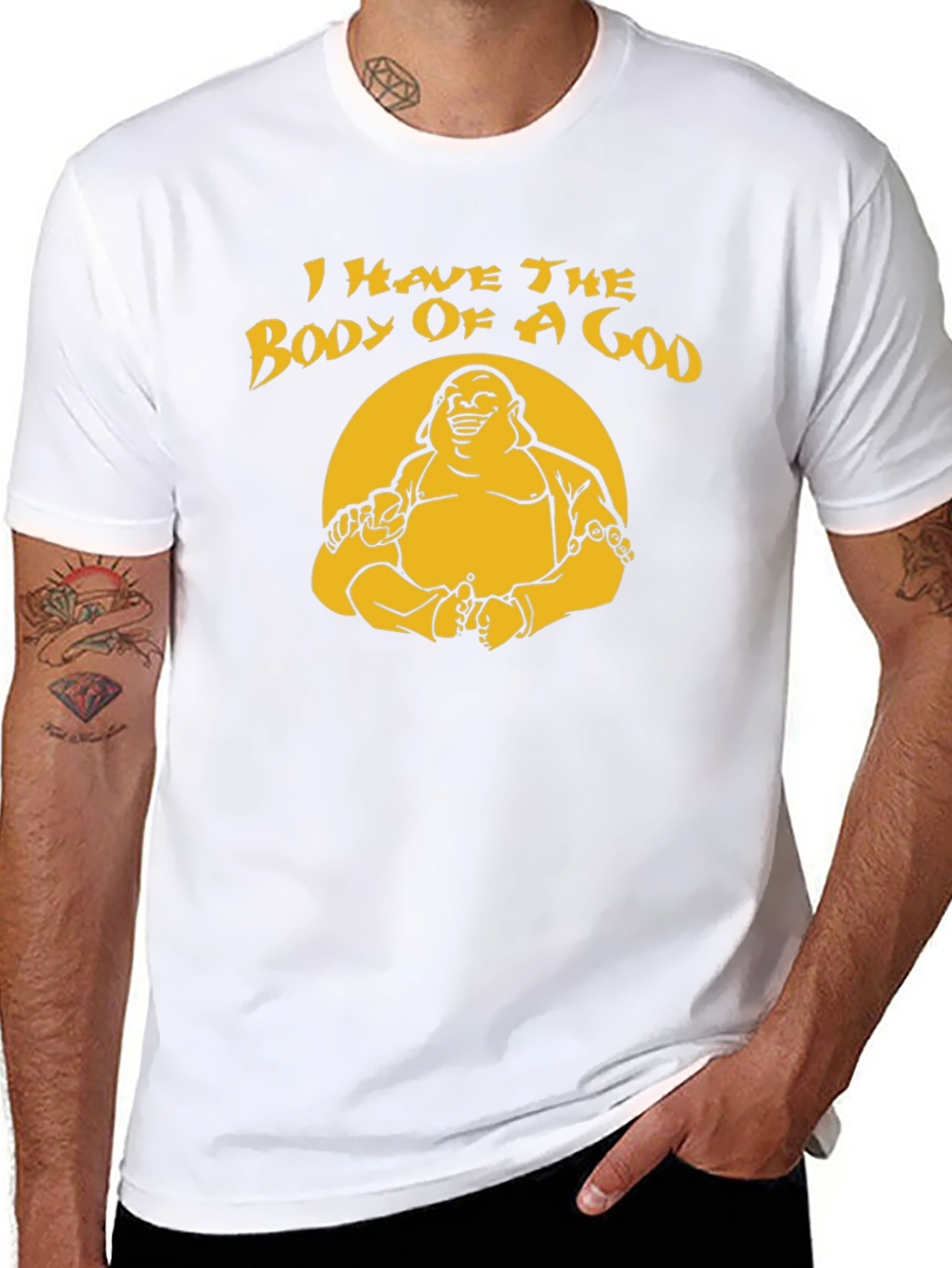 Funny Body of a God Graphic T-Shirt
