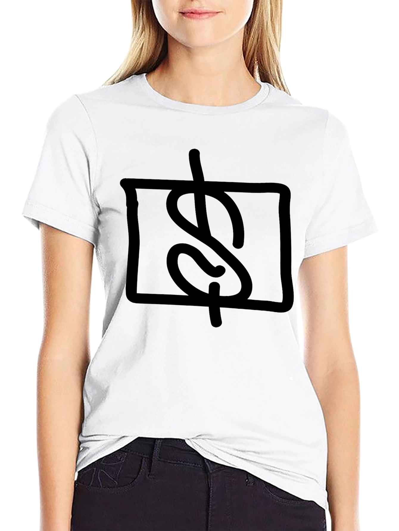 Minimalist Graphic Tee - Black