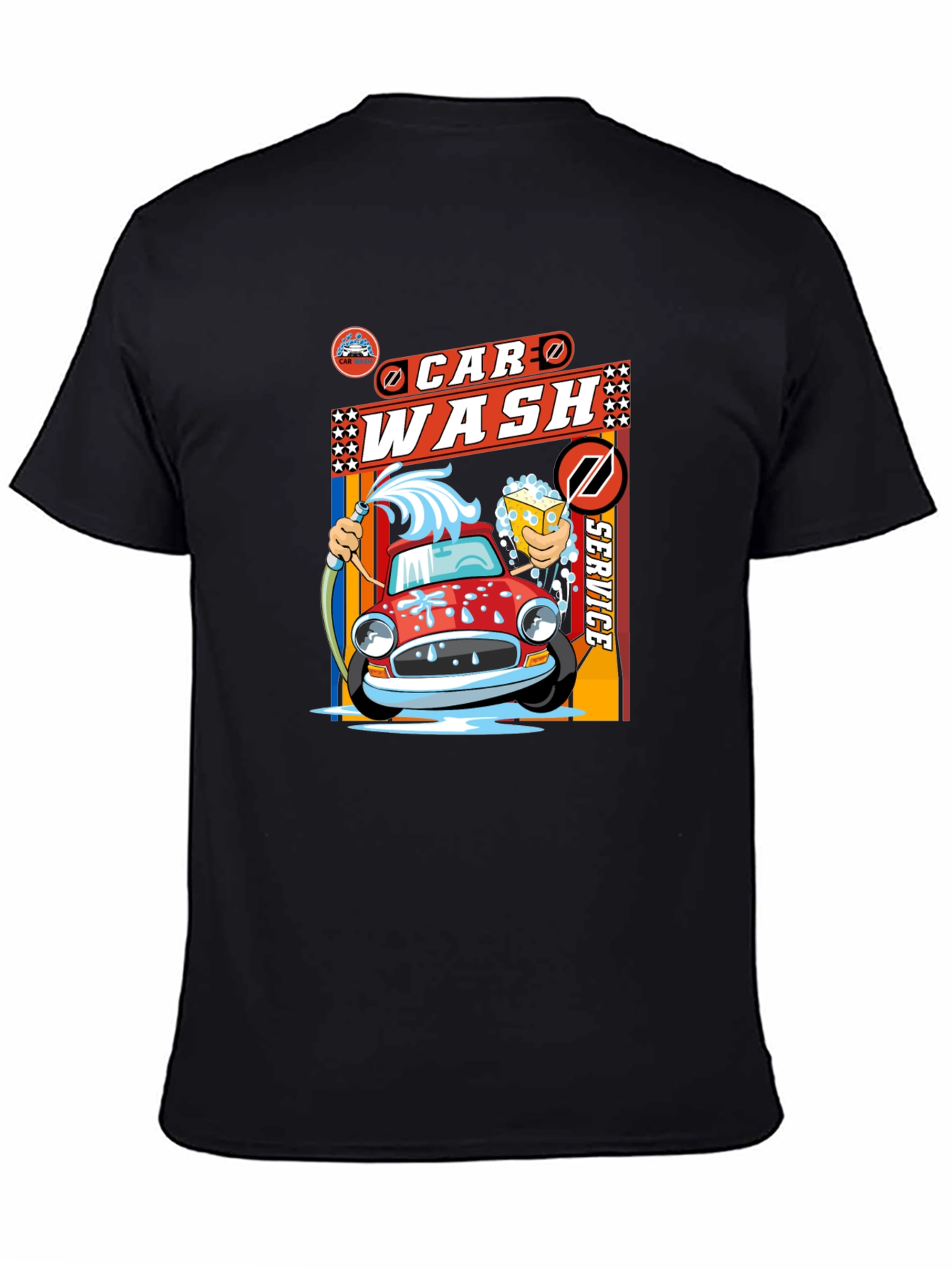 Car Wash Service Graphic Tee - Soft Cotton Blend
