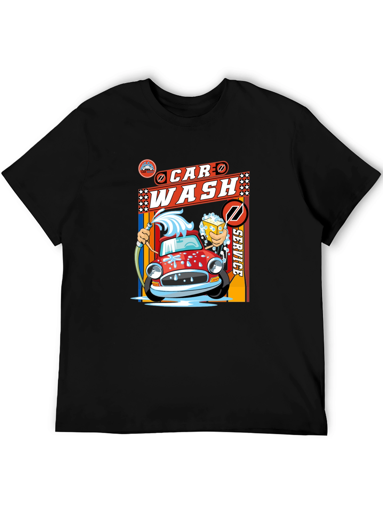 Car Wash Service Graphic Tee - Soft Cotton Blend