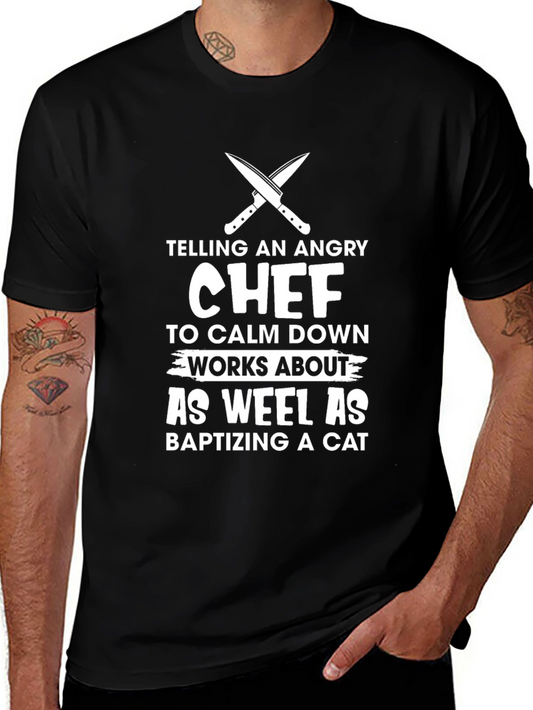 Angry Chef T-Shirt - Funny Culinary Tee