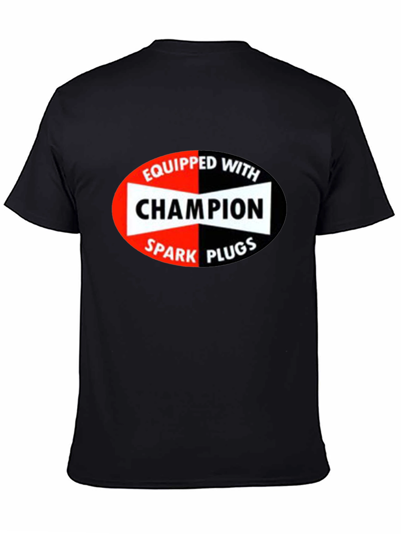 Champion Spark Plugs Graphic Tee - Retro Black T-Shirt
