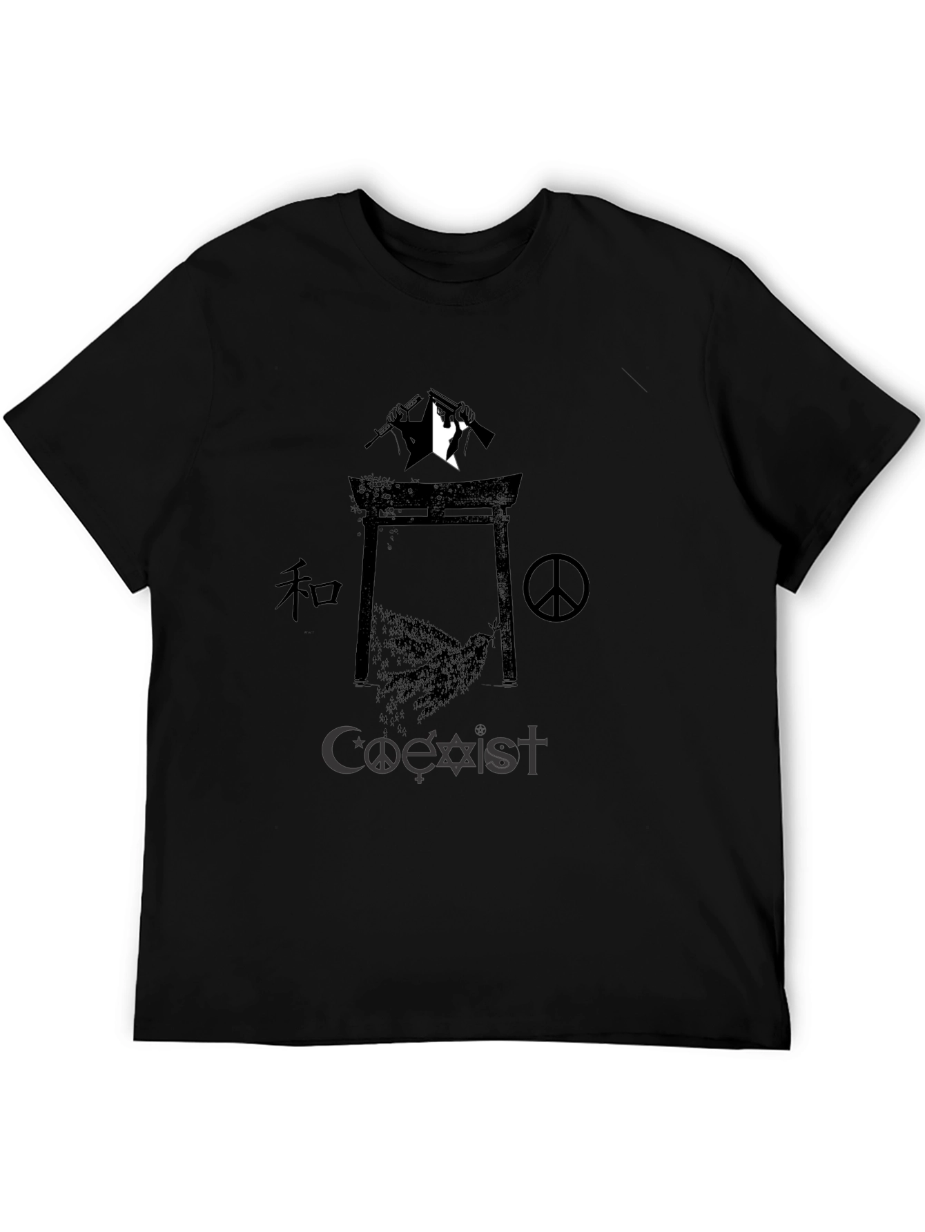 Coexist Graphic Black T-Shirt