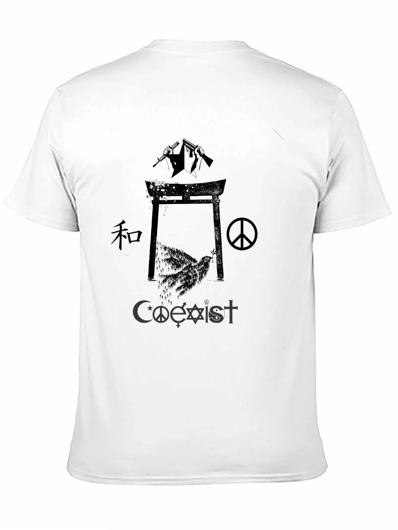 Coexist Graphic Black T-Shirt