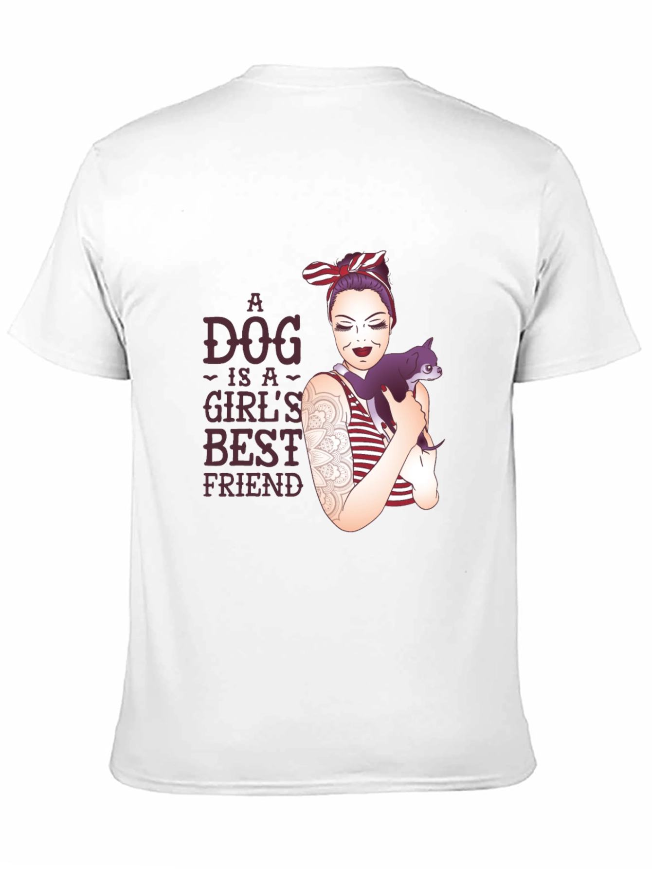 Dog is Girls Best Friend Graphic T-Shirt