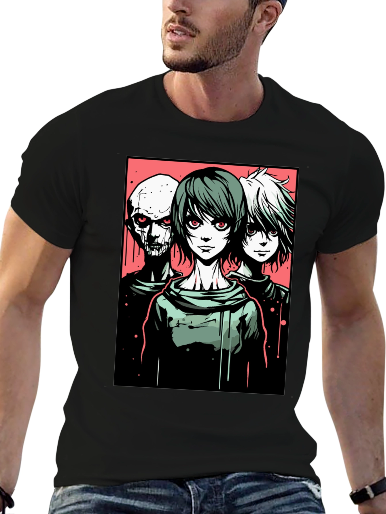 Death Note Anime Graphic Black T-Shirt