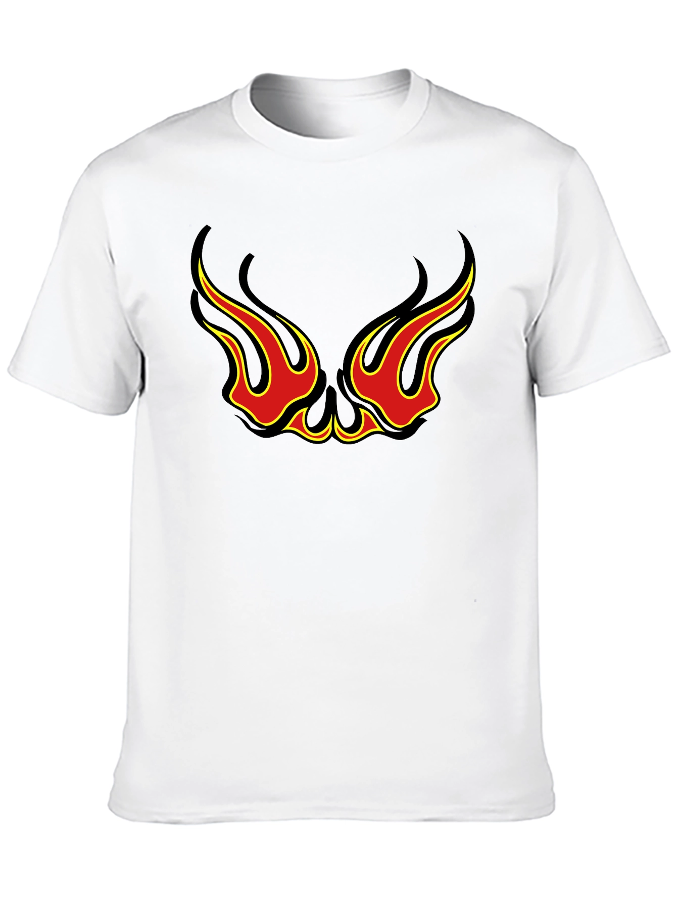Flame Eye Design Black T-Shirt