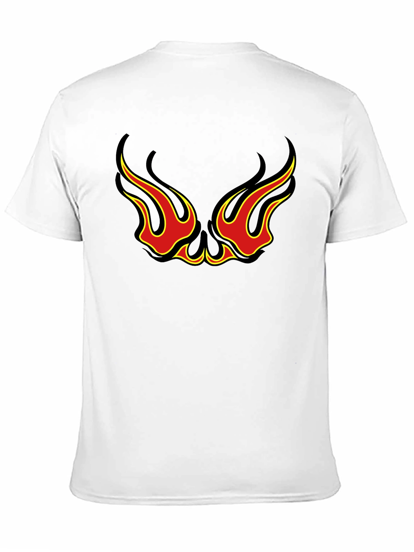 Flame Eye Design Black T-Shirt