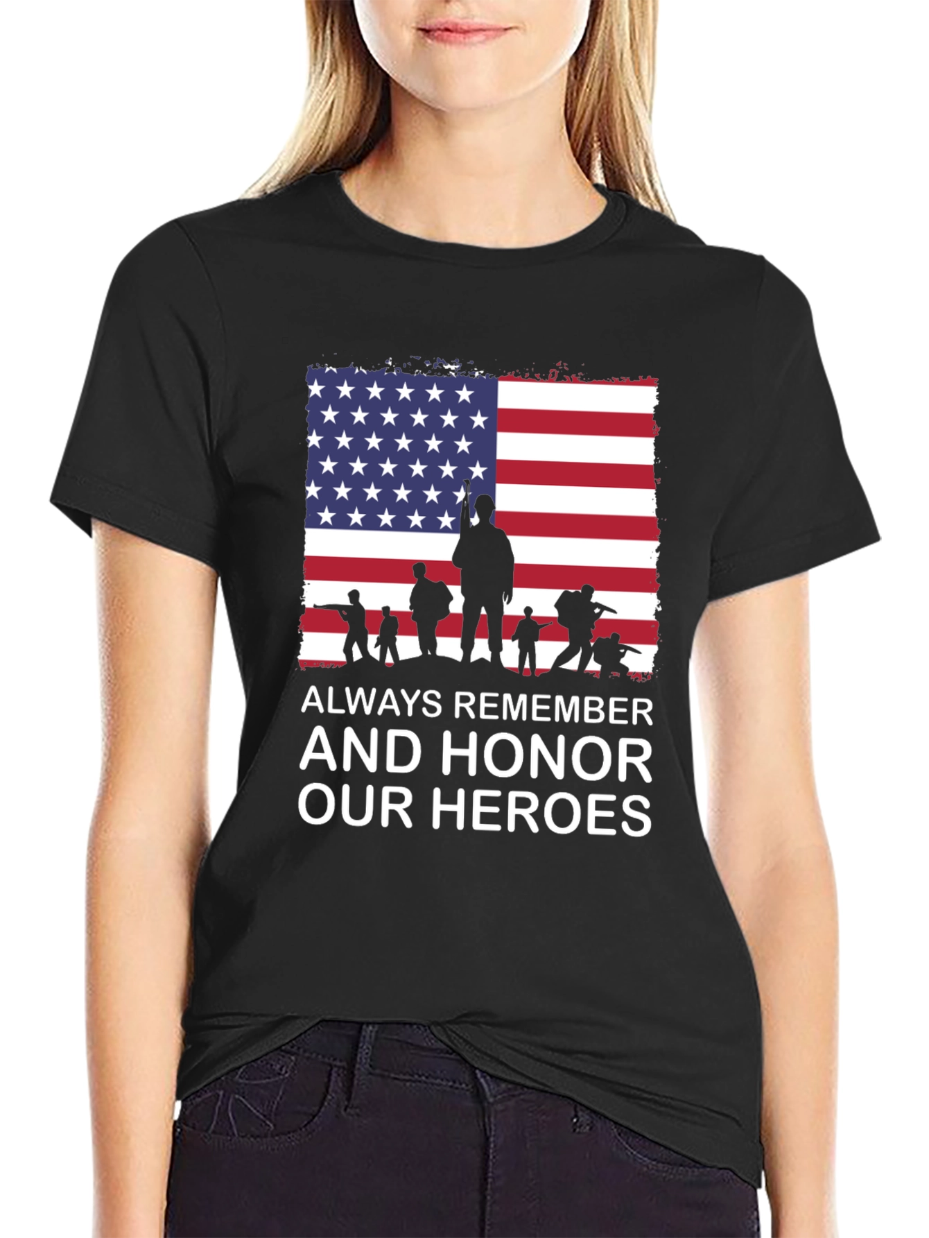 Always Remember Our Heroes Patriotic T-Shirt