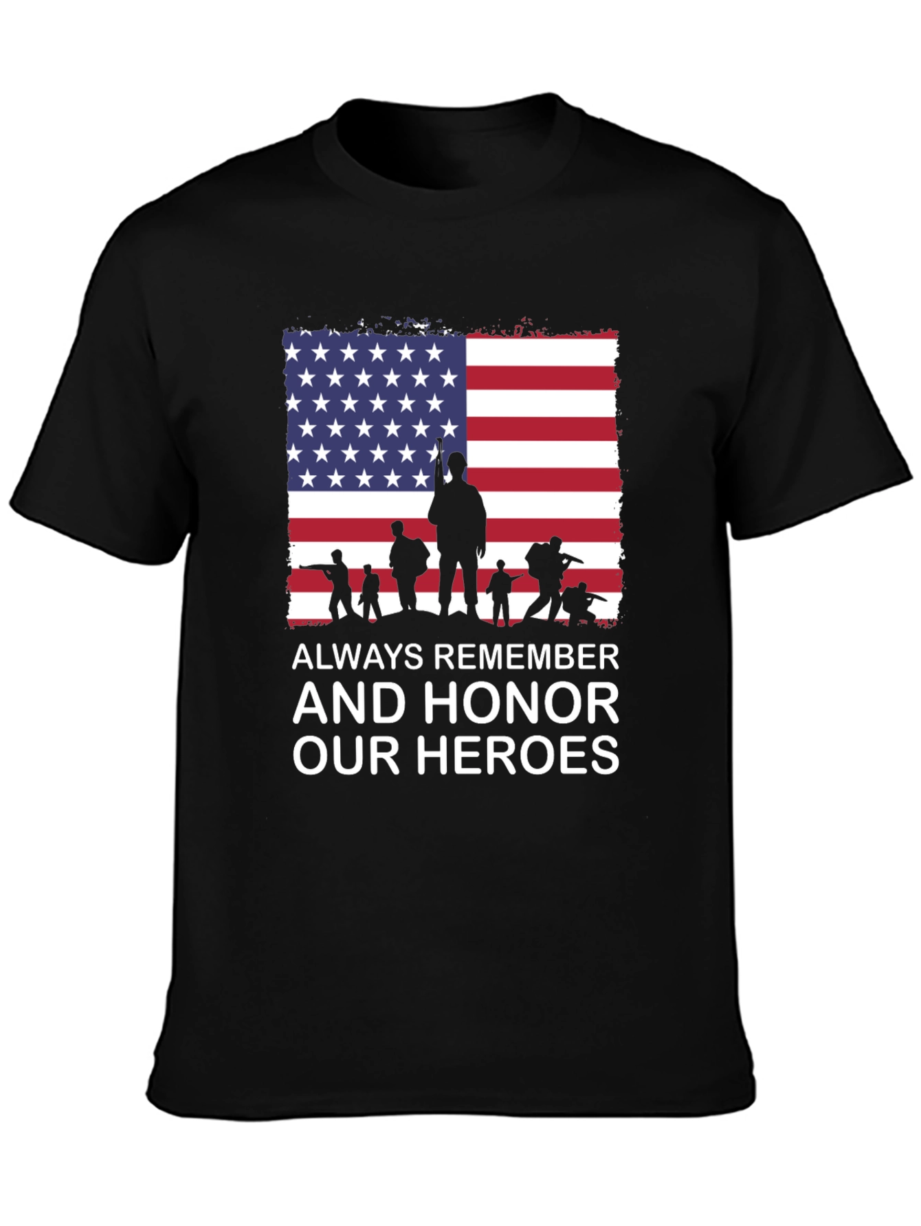 Always Remember Our Heroes Patriotic T-Shirt