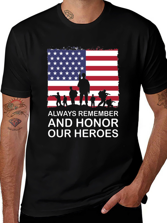Always Remember Our Heroes Patriotic T-Shirt