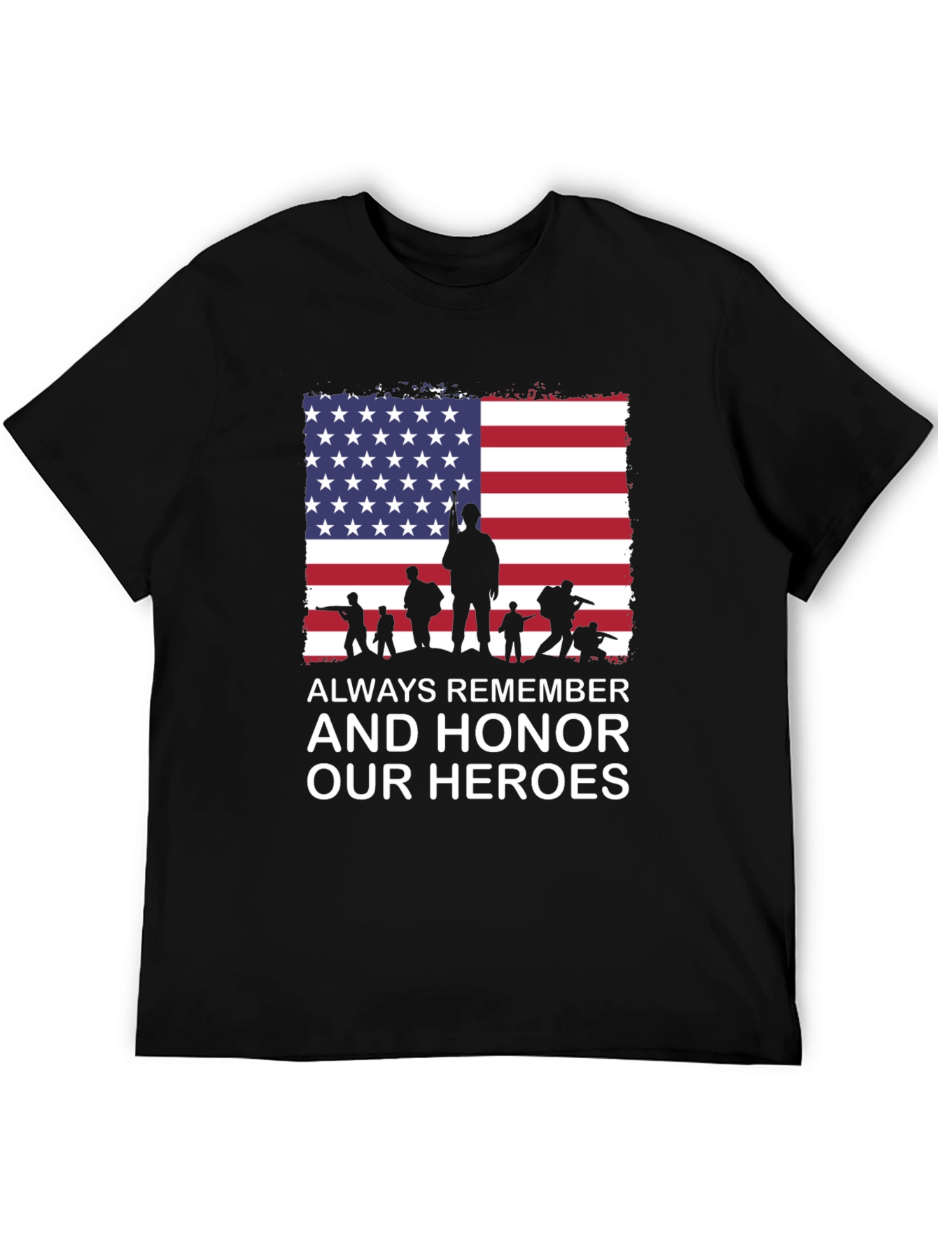 Always Remember Our Heroes Patriotic T-Shirt