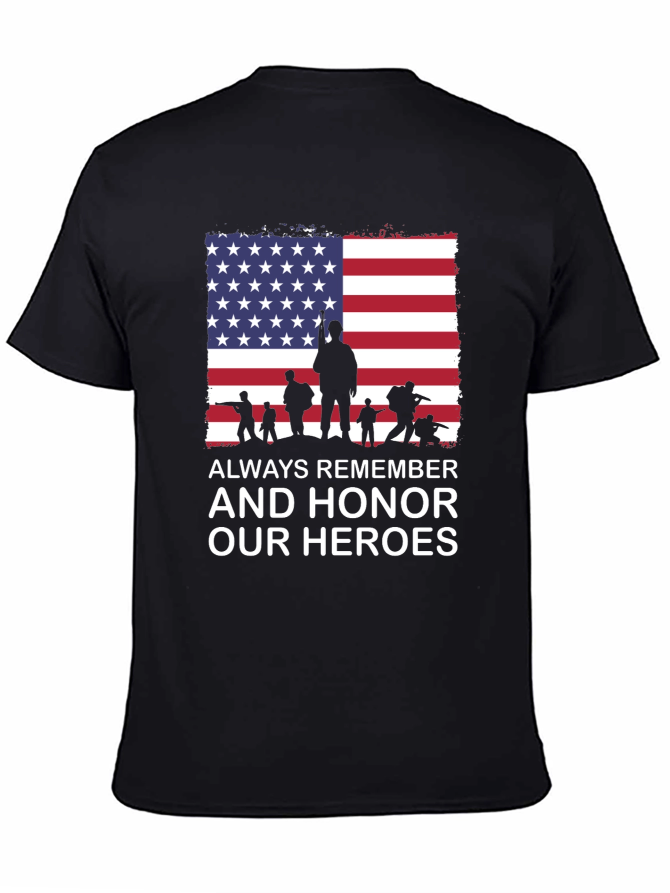 Always Remember Our Heroes Patriotic T-Shirt