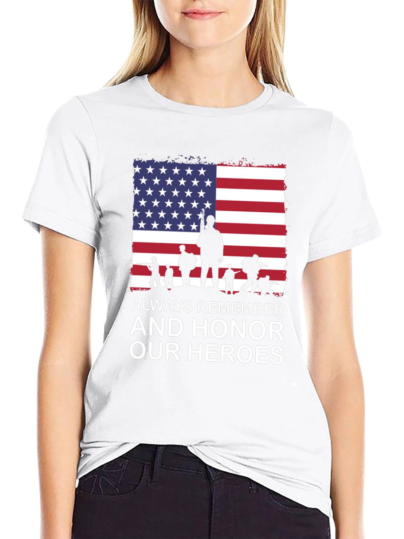 Always Remember Our Heroes Patriotic T-Shirt