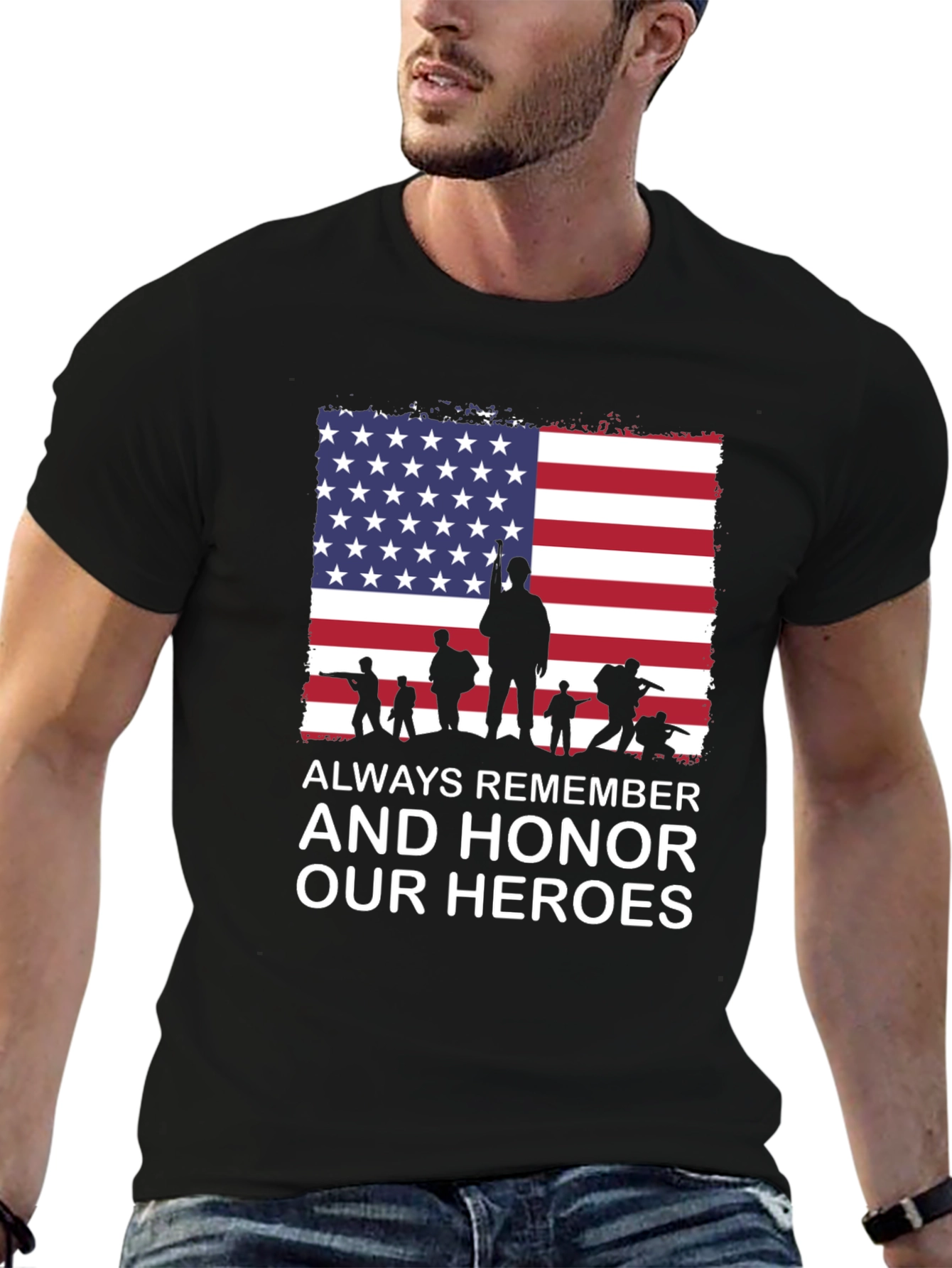 Always Remember Our Heroes Patriotic T-Shirt