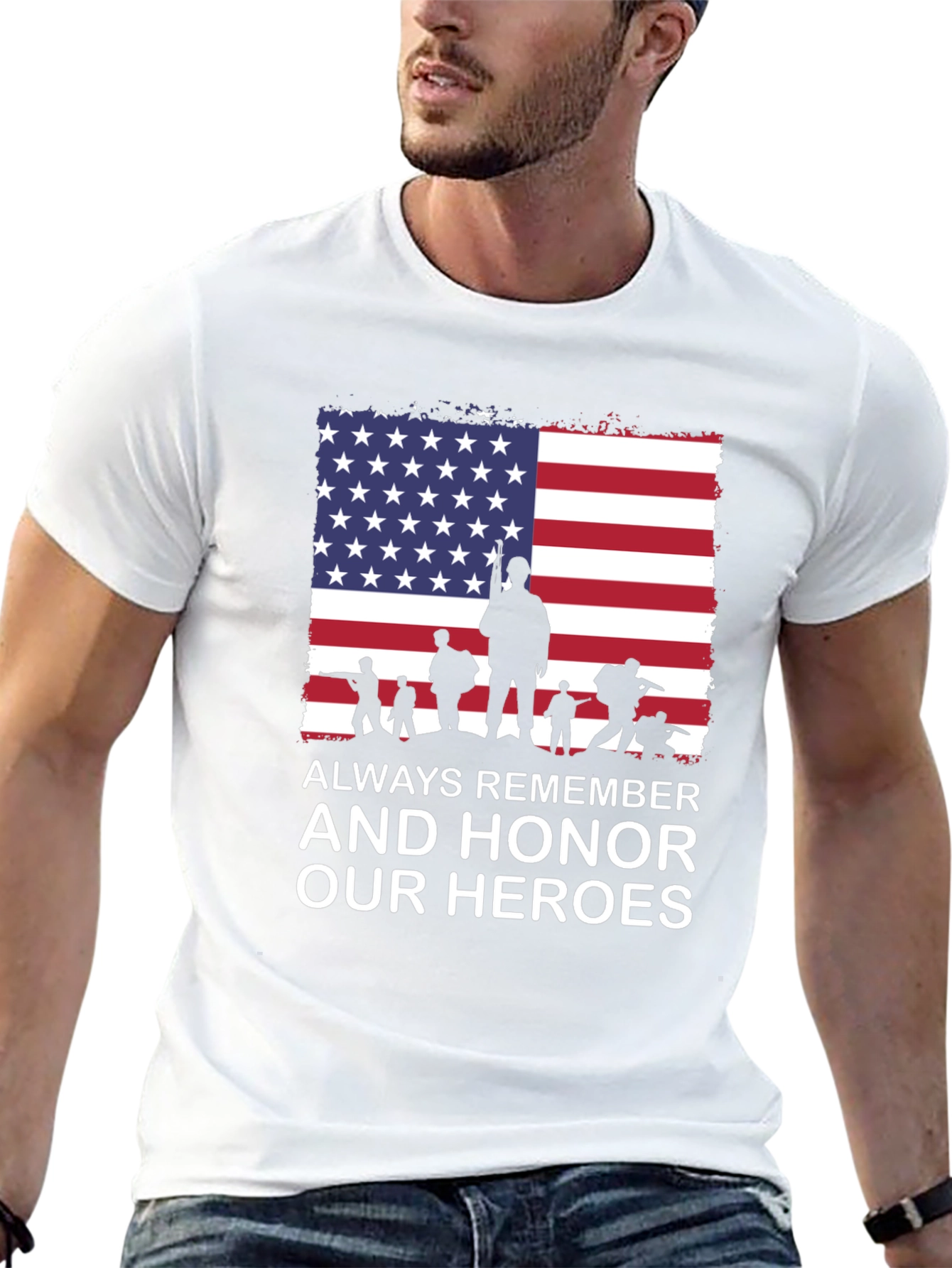 Always Remember Our Heroes Patriotic T-Shirt