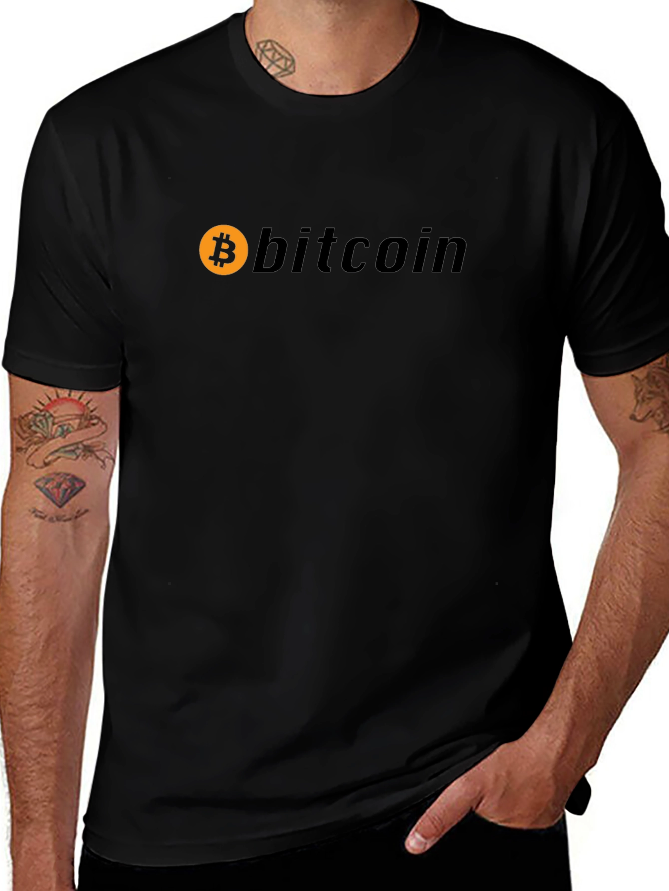 Bitcoin Logo Graphic T-Shirt - Crypto Currency Tee