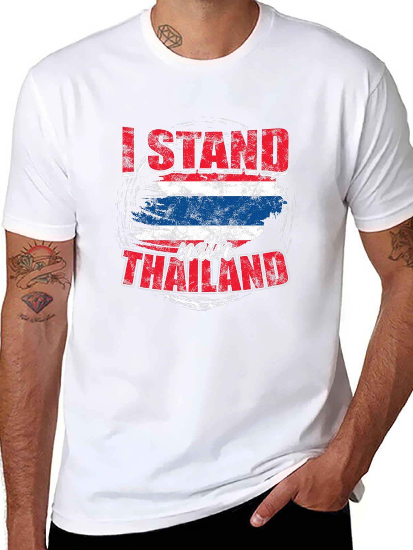 I Stand With Thailand Flag T-Shirt